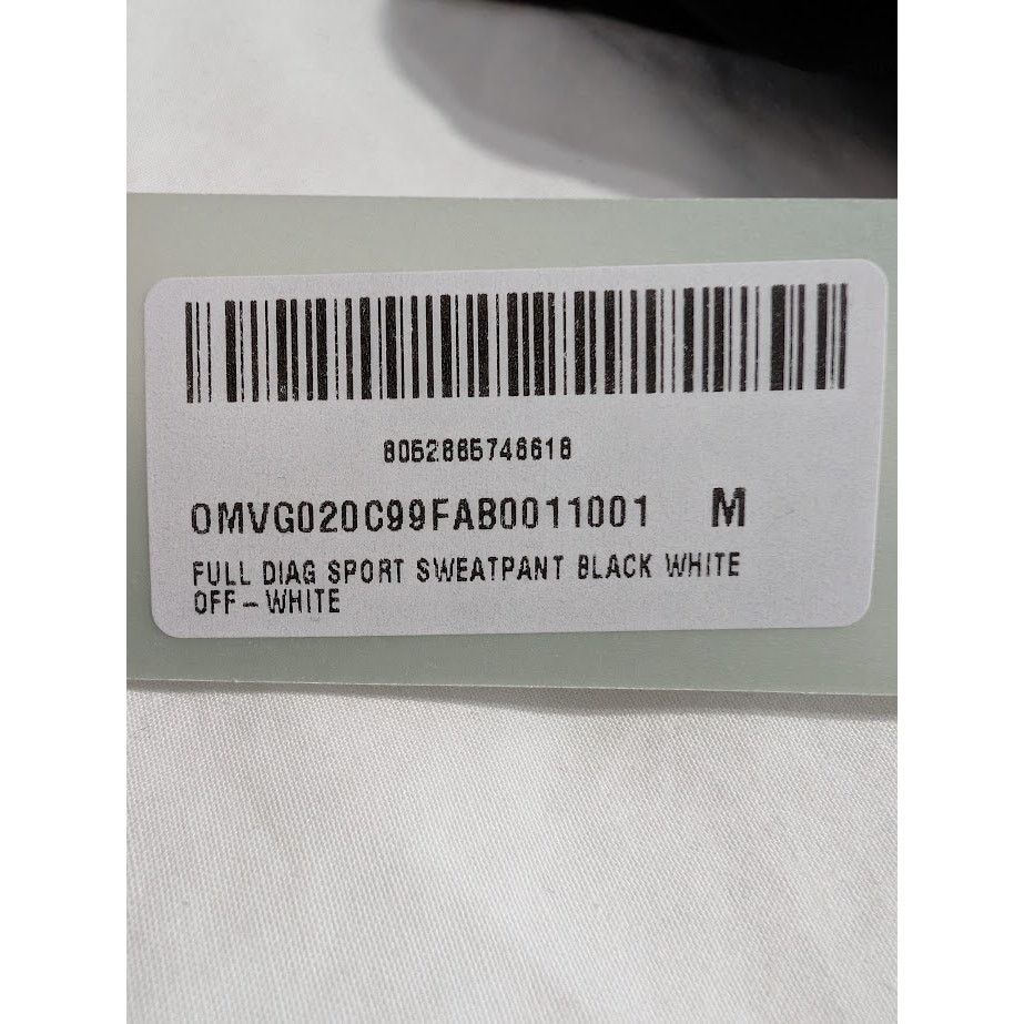 Off-White o1rshd1 Full Diag Sport Sweatpants & Joggers in Black/White Size US 32 / EU 48 - 24 Thumbnail