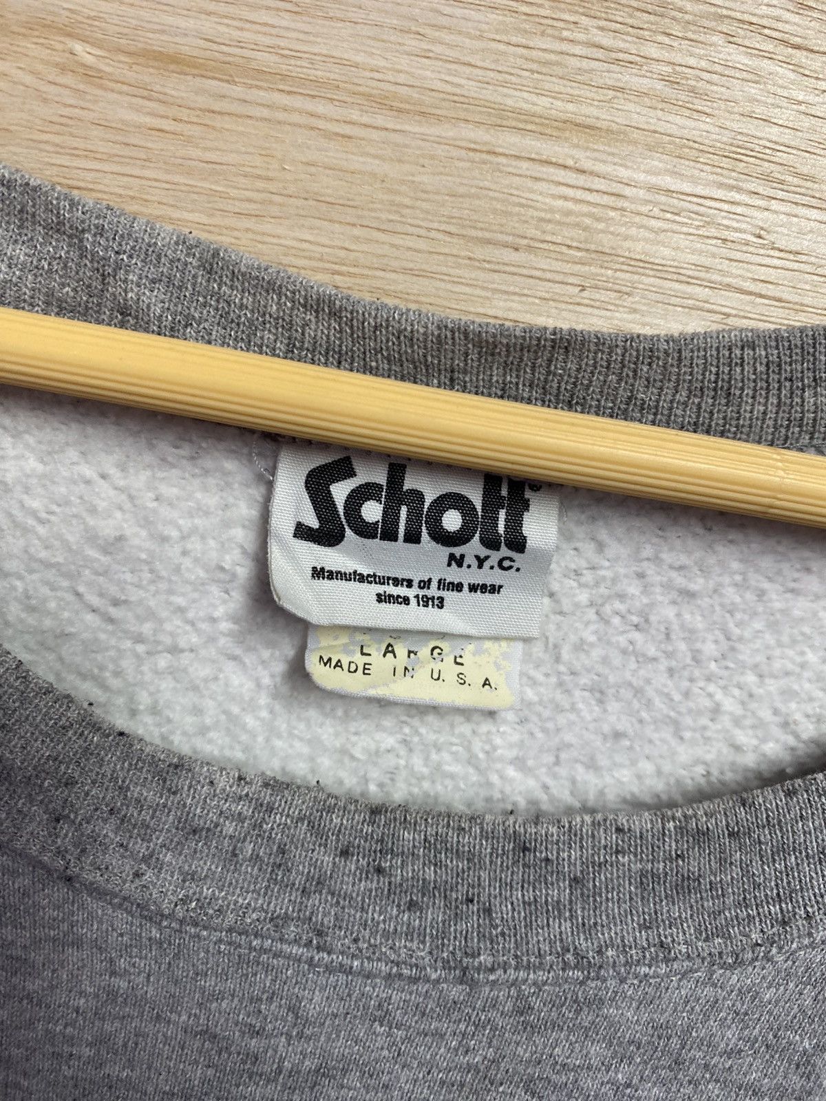 Schott Schott NYC men's crewneck sweatshirt Size US XL / EU 56 / 4 - 2 Thumbnail