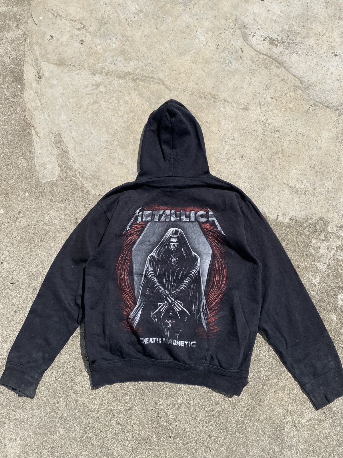 Band Tees Sunfaded Thrashed Metallica Hoddie Size US S / EU 44-46 / 1 - 1 Thumbnail