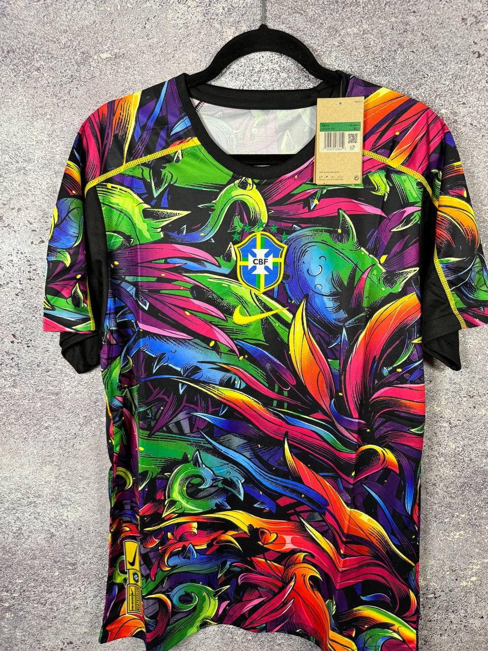 Other Brazil ALL OVER PRINT Fan Soccer Jersey 2024 Blokcore Size US XL / EU 56 / 4 - 4 Thumbnail
