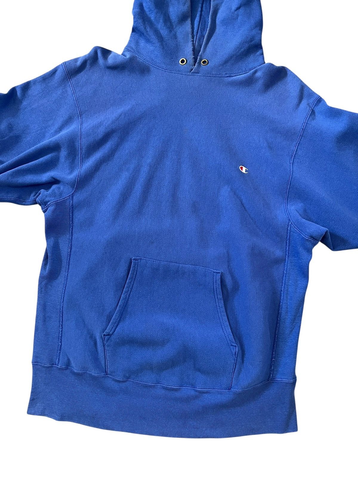 Champion 1980s Champion Reverse Weave Trashed Sun Faded Hoodie Size US XL / EU 56 / 4 - 4 Thumbnail