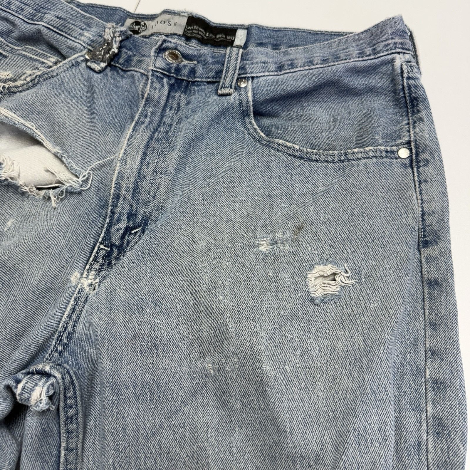 Levi's Vintage Levi Silvertab Loose Jeans Mens 34x30 Y2K Skate Grun Size US 34 / EU 50 - 5 Thumbnail
