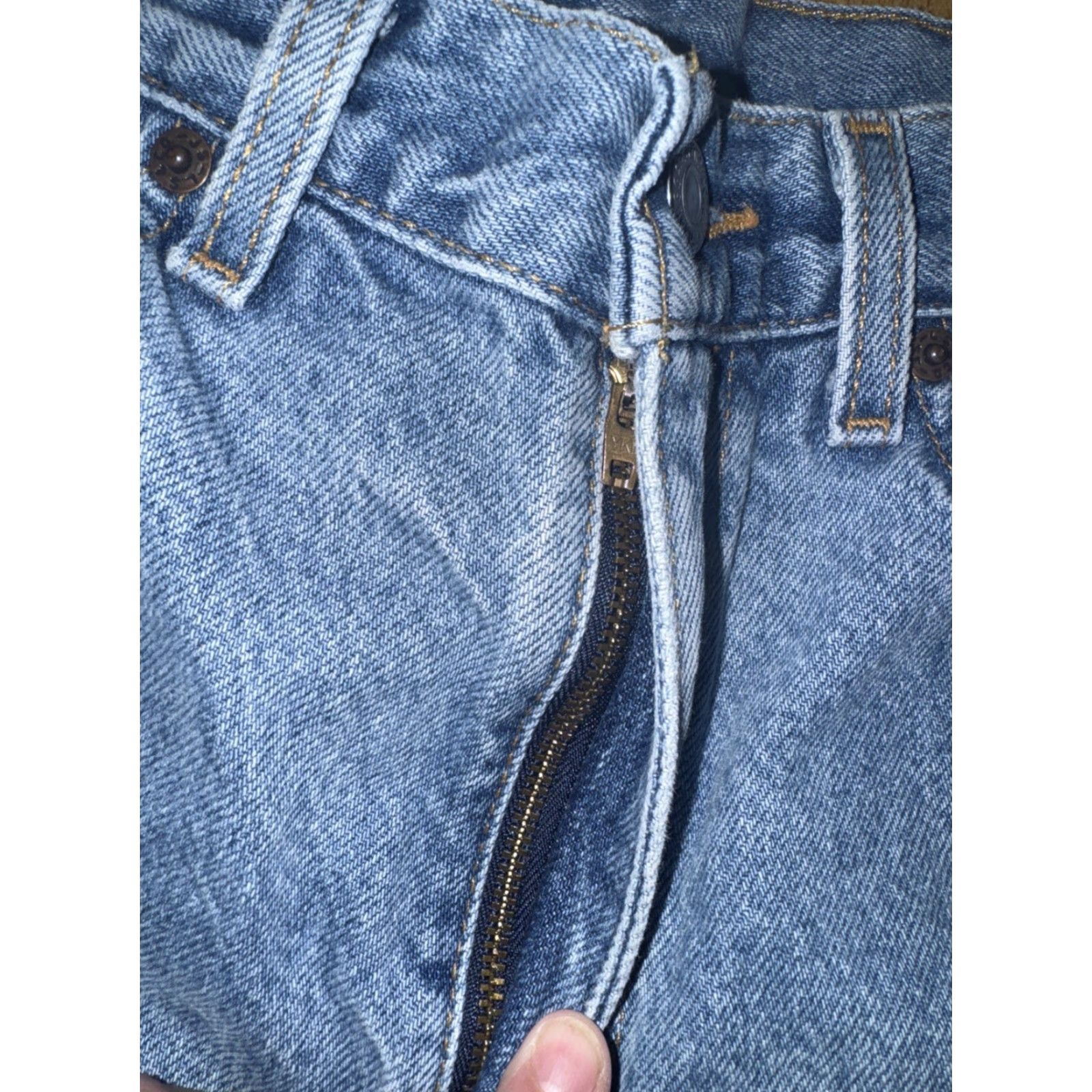 Levi's VINTAGE Levi’s Relaxed Straight Leg Jeans Blue 31x31 Made in Mexico Medium Wash Mens Jeans 90s Retro USA Vintage Mens Size US 31 - 3 Thumbnail