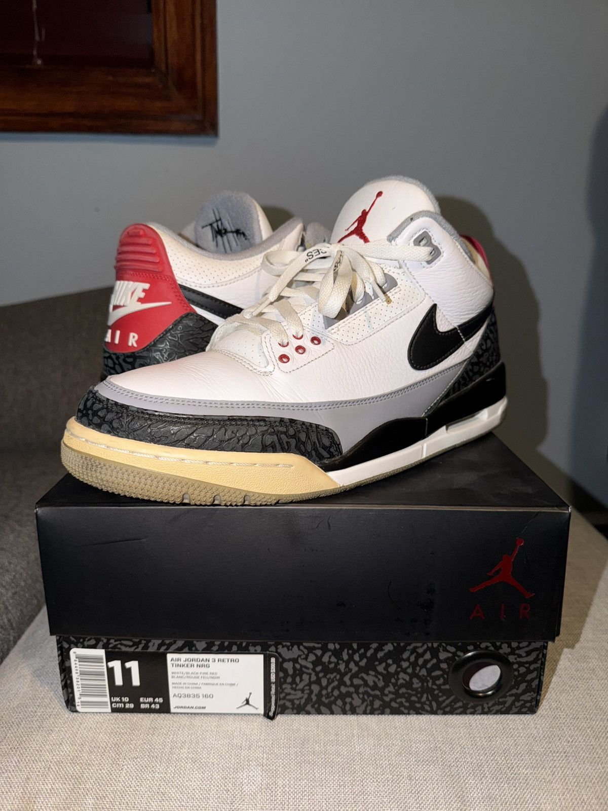 Jordan Brand Jordan 3 Retro Tinker Hatfield Size US 11 / EU 44 - 17 Thumbnail