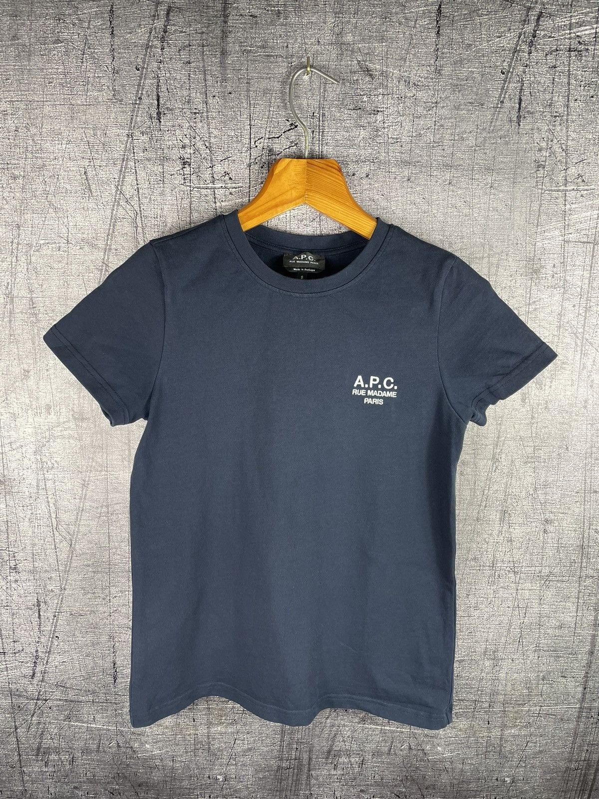 A.P.C. A.P.C. Rue Madame Paris Garment Dyed Logo T-shirt Tee Size S / US 4 / IT 40 - 2 Thumbnail
