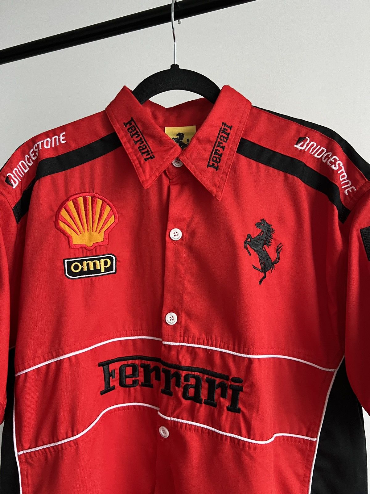 Ferrari Vintage Ferrari 1996 Scuderia F1 Racing Retro Button Shirt Size US XL / EU 56 / 4 - 7 Thumbnail