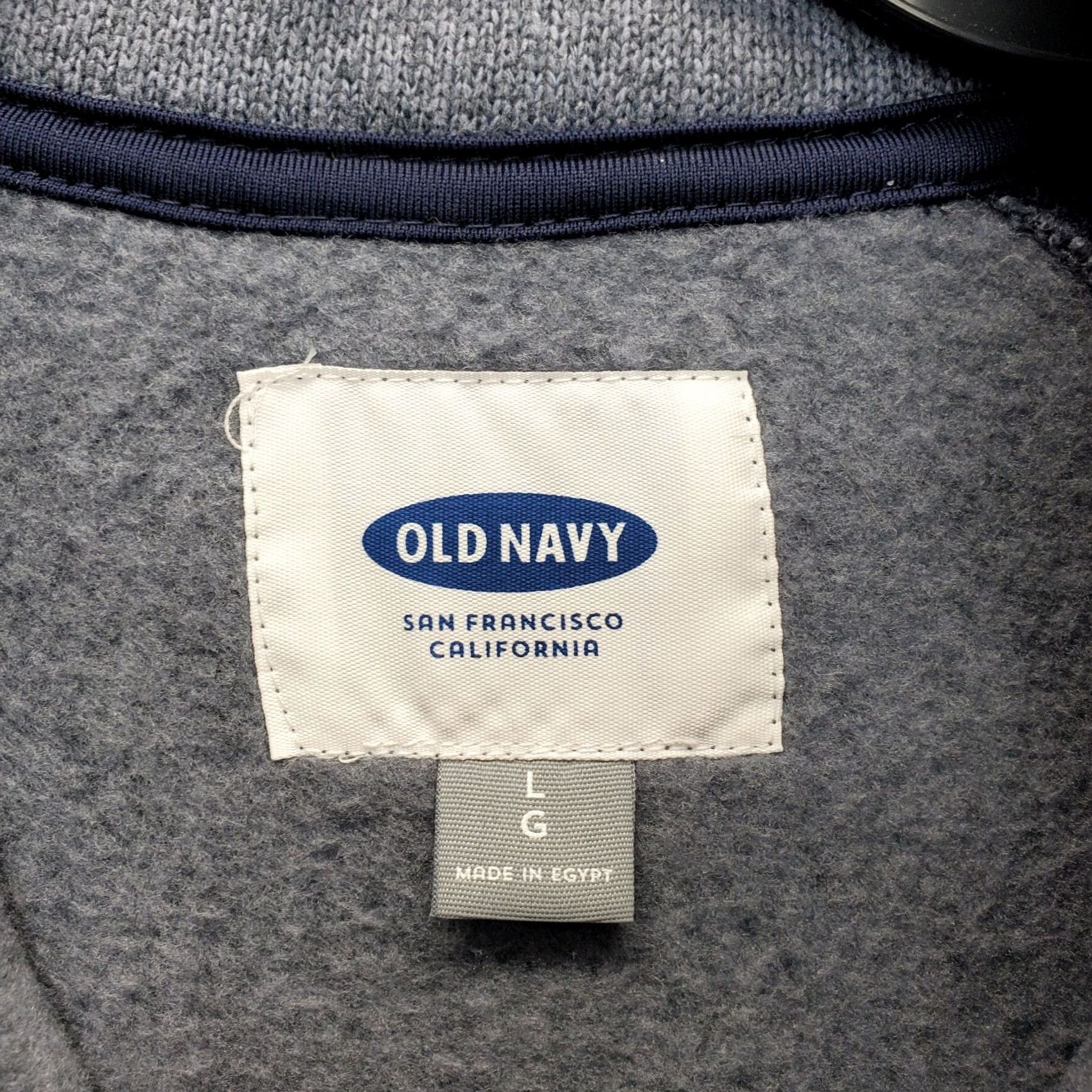Old Navy Old Navy Mens Sweatshirt L Multicolor Fleece Lined 1/4 Zip Logo Patch Long Sleeve Shirt Size US L / EU 52-54 / 3 - 5 Thumbnail