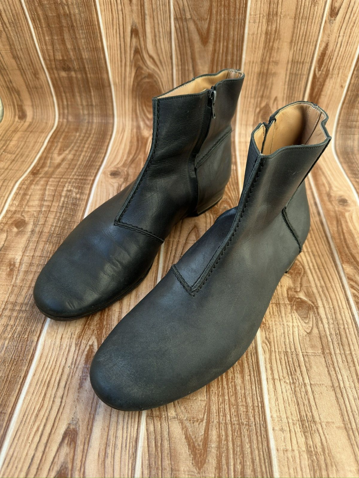 Maison Margiela RARE Maison Martin Margiela BLack Leather Side-Zip Boots Size US 11 / EU 44 - 4 Thumbnail