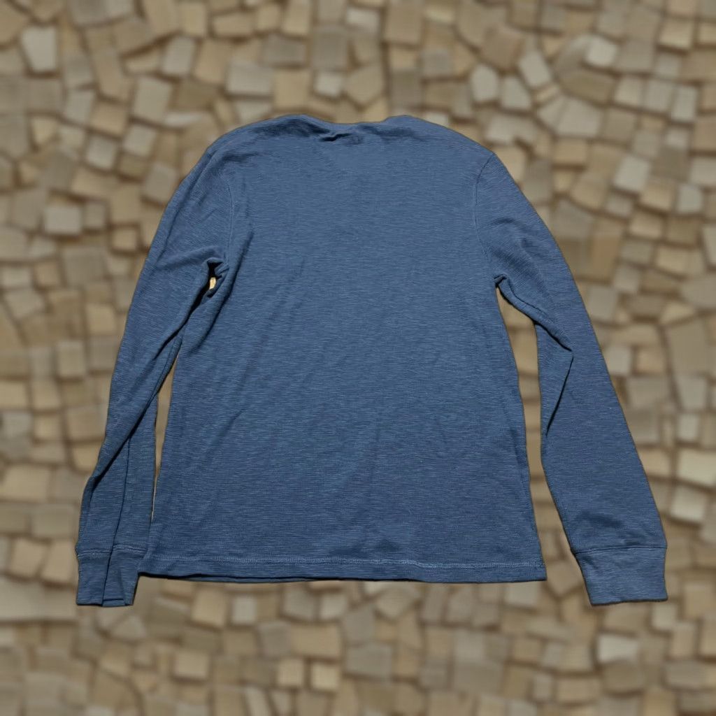 Vintage American Rag Cie Shirt Men's XL Blue Long Sleeve 1/4 Buttons Size US XL / EU 56 / 4 - 1 Thumbnail
