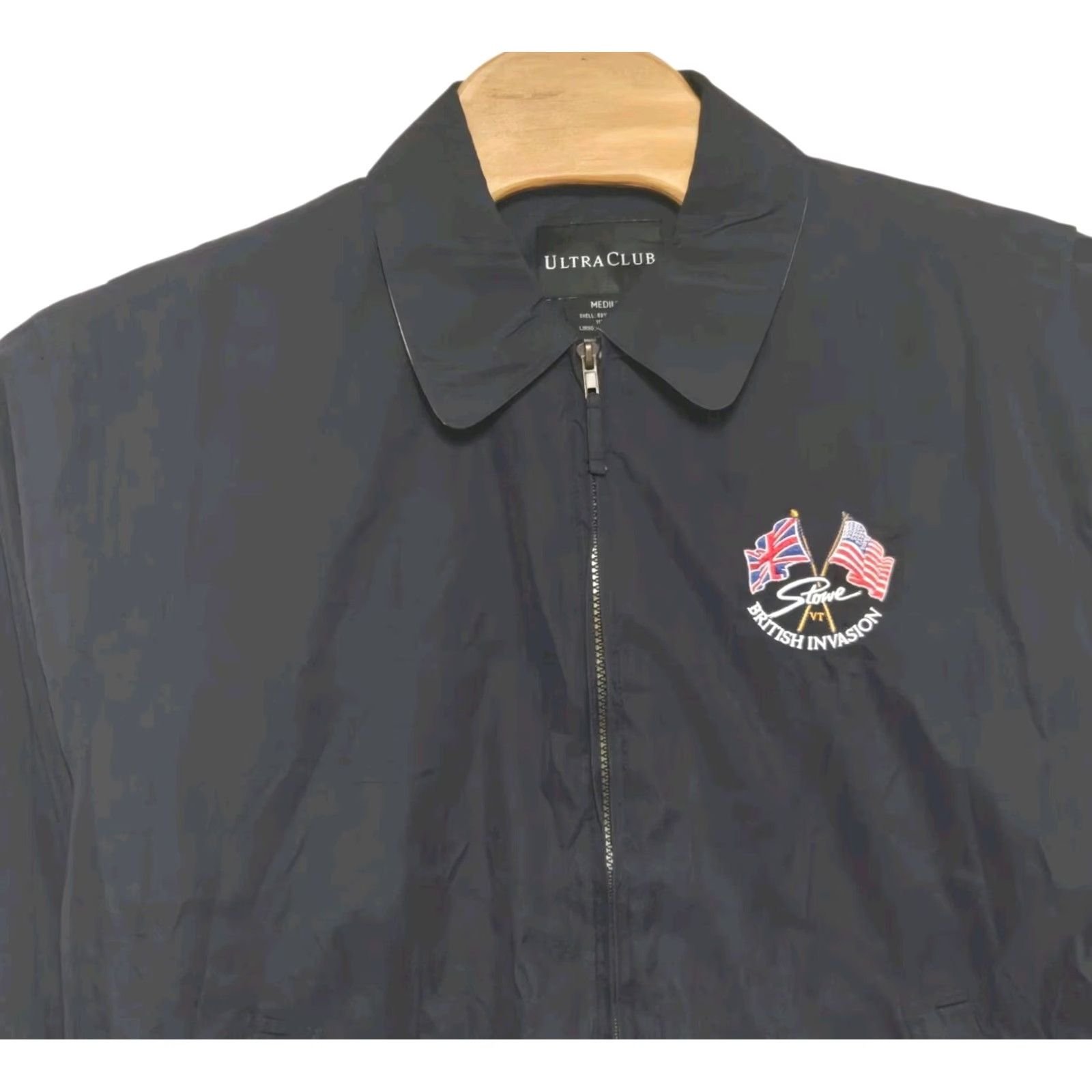 Vintage VINTAGE VTG Stowe British Invasion Jacket Bomber Jacket Embroidered Blue Mens M Capable of Military Style? Size US M / EU 48-50 / 2 - 3 Thumbnail