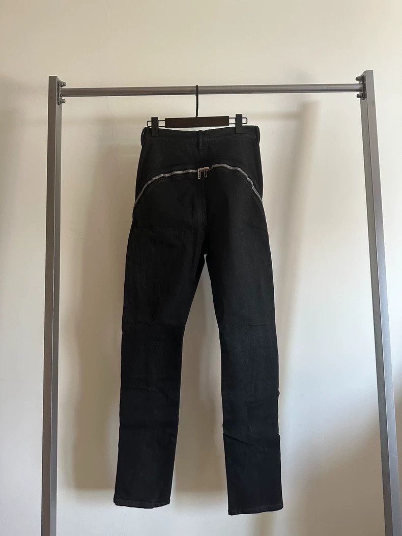 Rick Owens Rick Owens Denim Washed Black Grey Brushed Wax Ribbon Flar Size US 31 - 3 Thumbnail