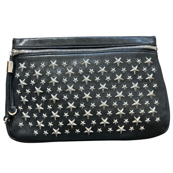 Jimmy Choo Jimmy Choo Zena Leather Clutch Bag Leather Clutch Bag DUTY FREE for USA