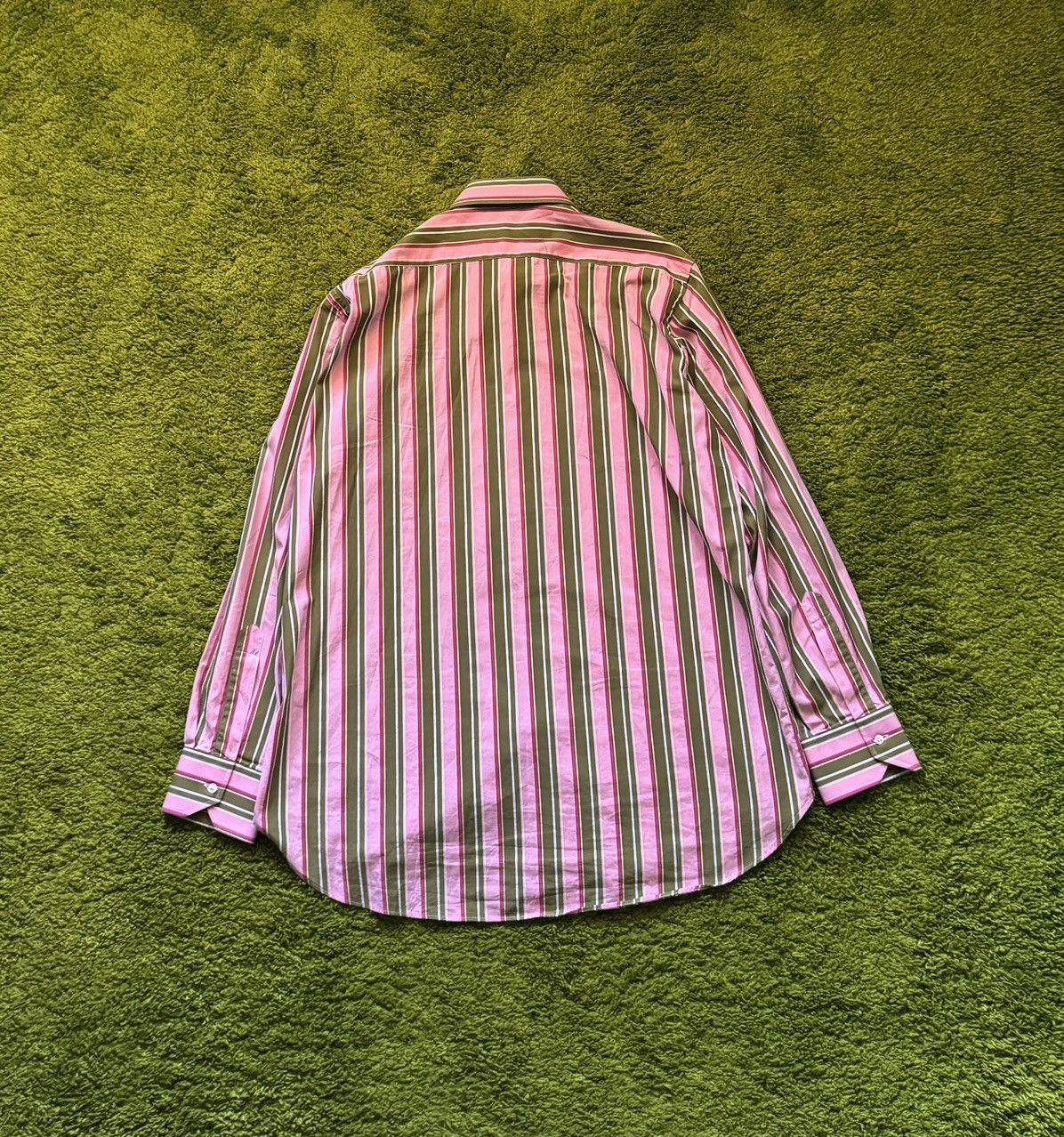 Designer × Etro × Vintage Etro 2000s vintage coloured striped buttons up shirt Size US M / EU 48-50 / 2 - 2 Thumbnail