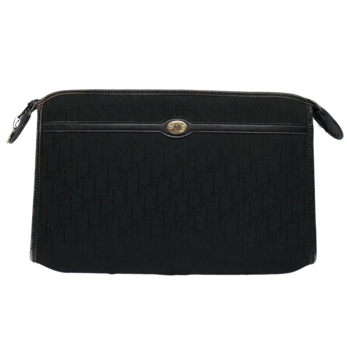 Dior Trotter Black Canvas Clutch Bag (Pre-Owned) Size ONE SIZE - 1 Thumbnail
