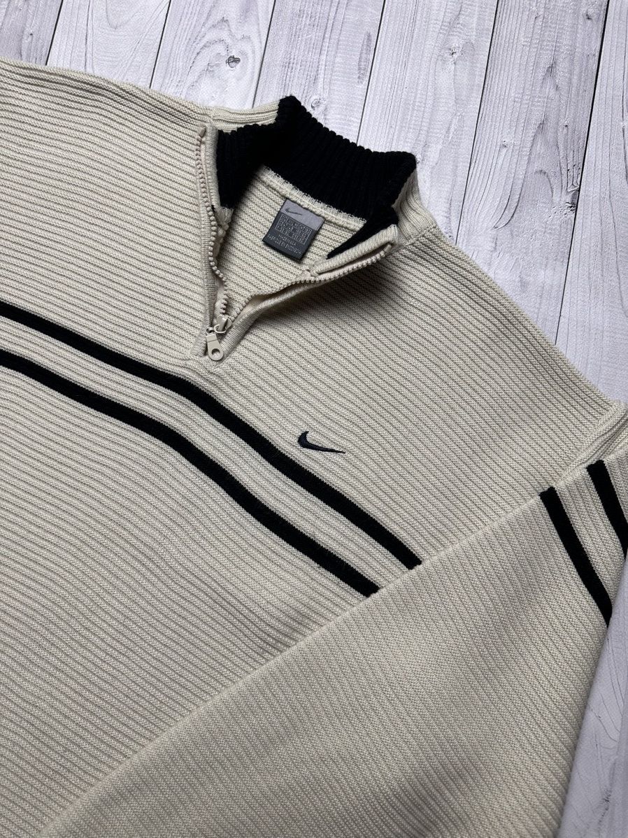 Nike × Vintage Vintage Nike Sweater zip 1/4 knitted size XXL rare Size US XXL / EU 58 / 5 - 4 Thumbnail