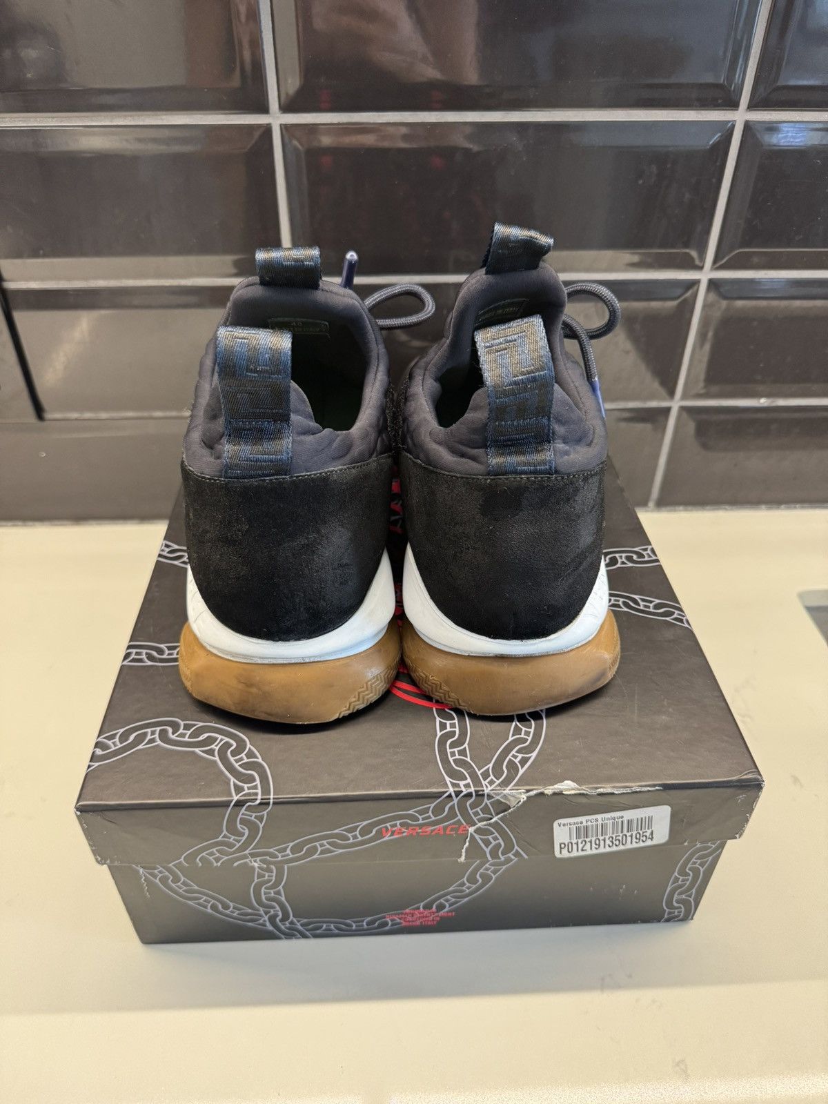Versace Versace Cross Chainer Sneakers – Black/Red size 13 Size US 13 / EU 46 - 4 Thumbnail