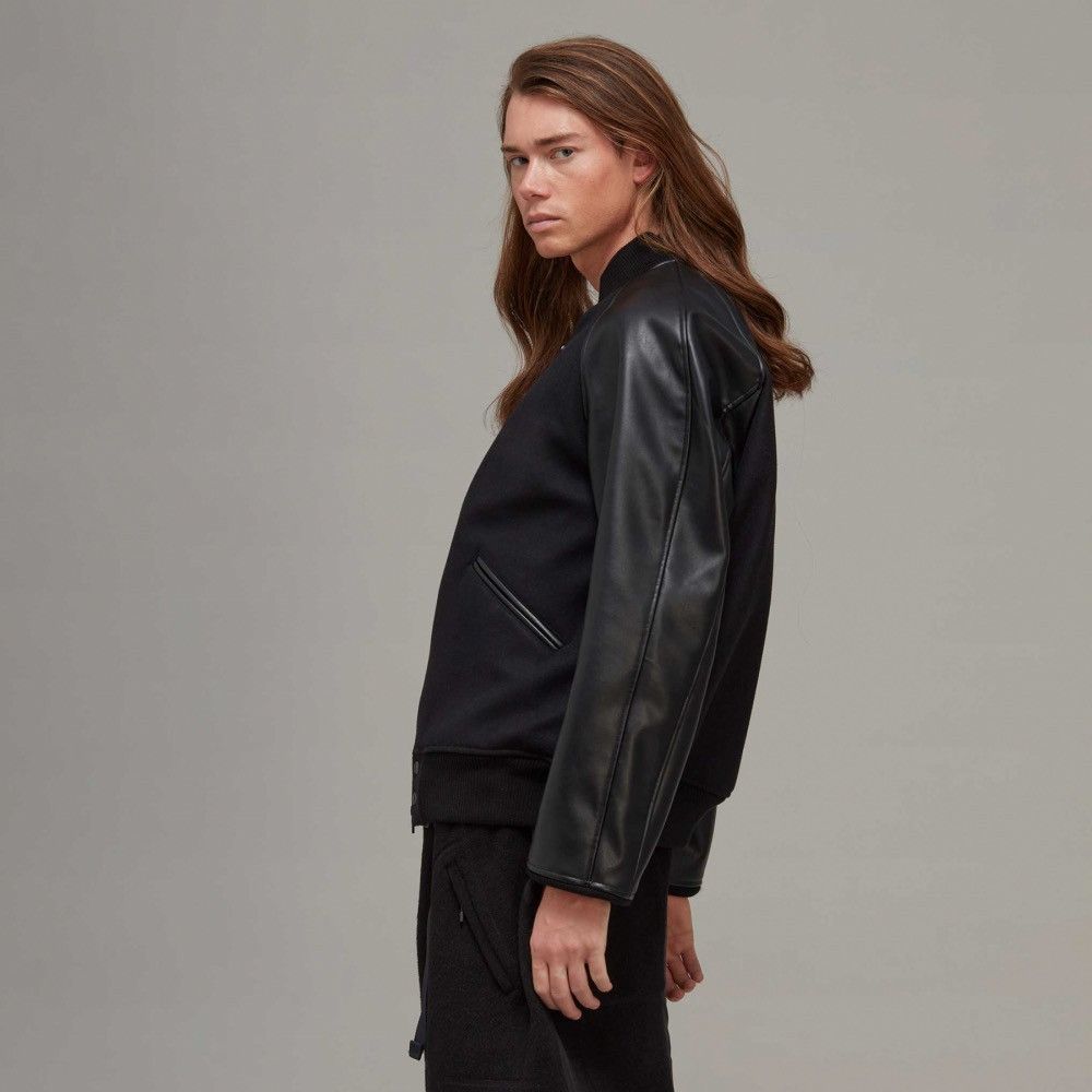Yohji Yamamoto Y-3 CLASSIC VARSITY JACKET - BLACK Size US L / EU 52-54 / 3 - 3 Thumbnail
