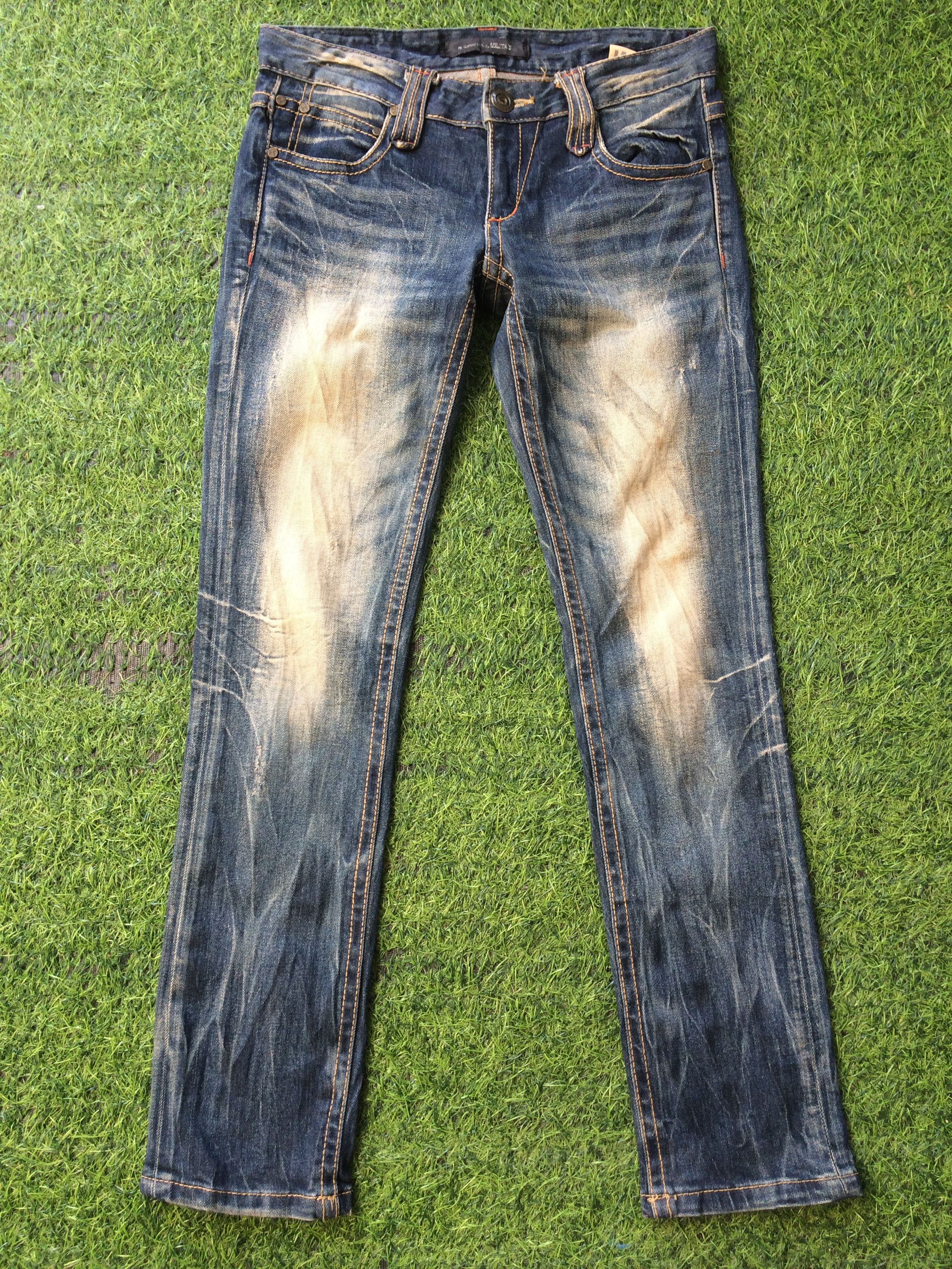 Japanese Brand Low Waist Lolita Japanese Jeans #D-590 Size 28" / US 6 / IT 42 - 2 Thumbnail