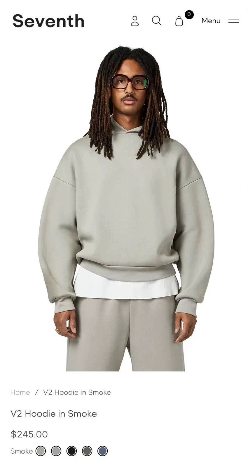 Sean John Sean’s Seventh Washed Heavyweight Hoodie L SS Size US L / EU 52-54 / 3 - 7 Thumbnail