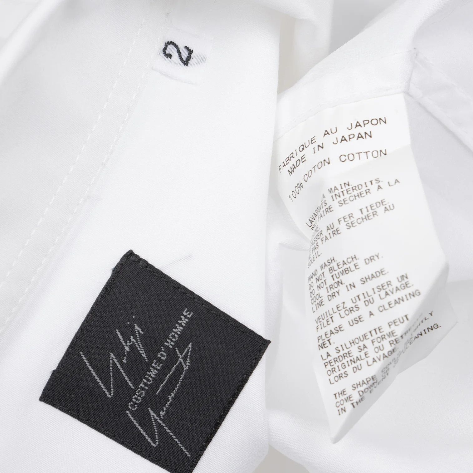 Yohji Yamamoto Yohji Yamamoto Costume Cotton Pocket Shirt Off-White Size US M / EU 48-50 / 2 - 18 Thumbnail