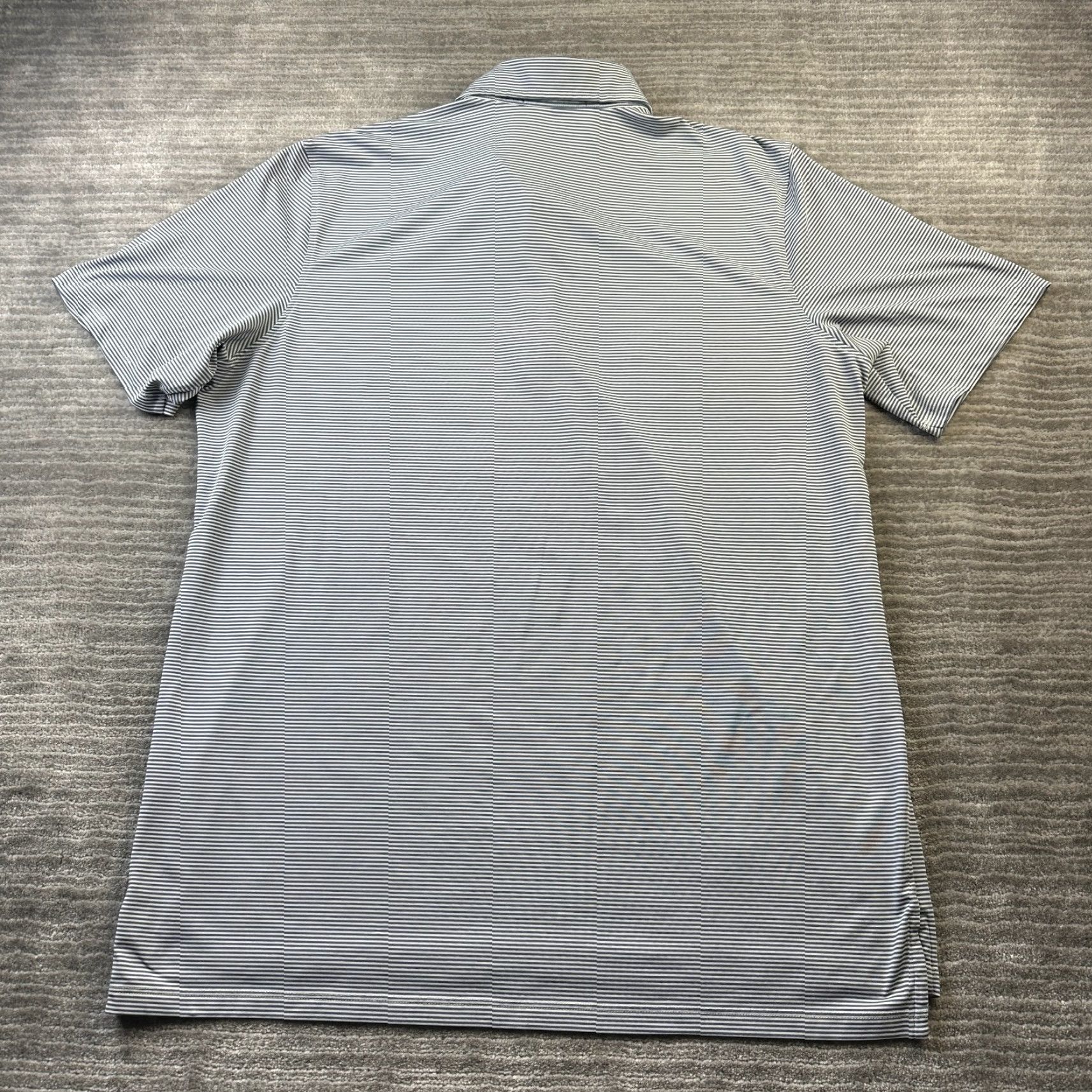 Vintage Greyson Polo Shirt Mens XL Blue Golf Performance Logo Striped Short Sleeve Collared Button All Seasons Lightweight Casual Sports Polo - Mens Size US XL / EU 56 / 4 - 2 Thumbnail