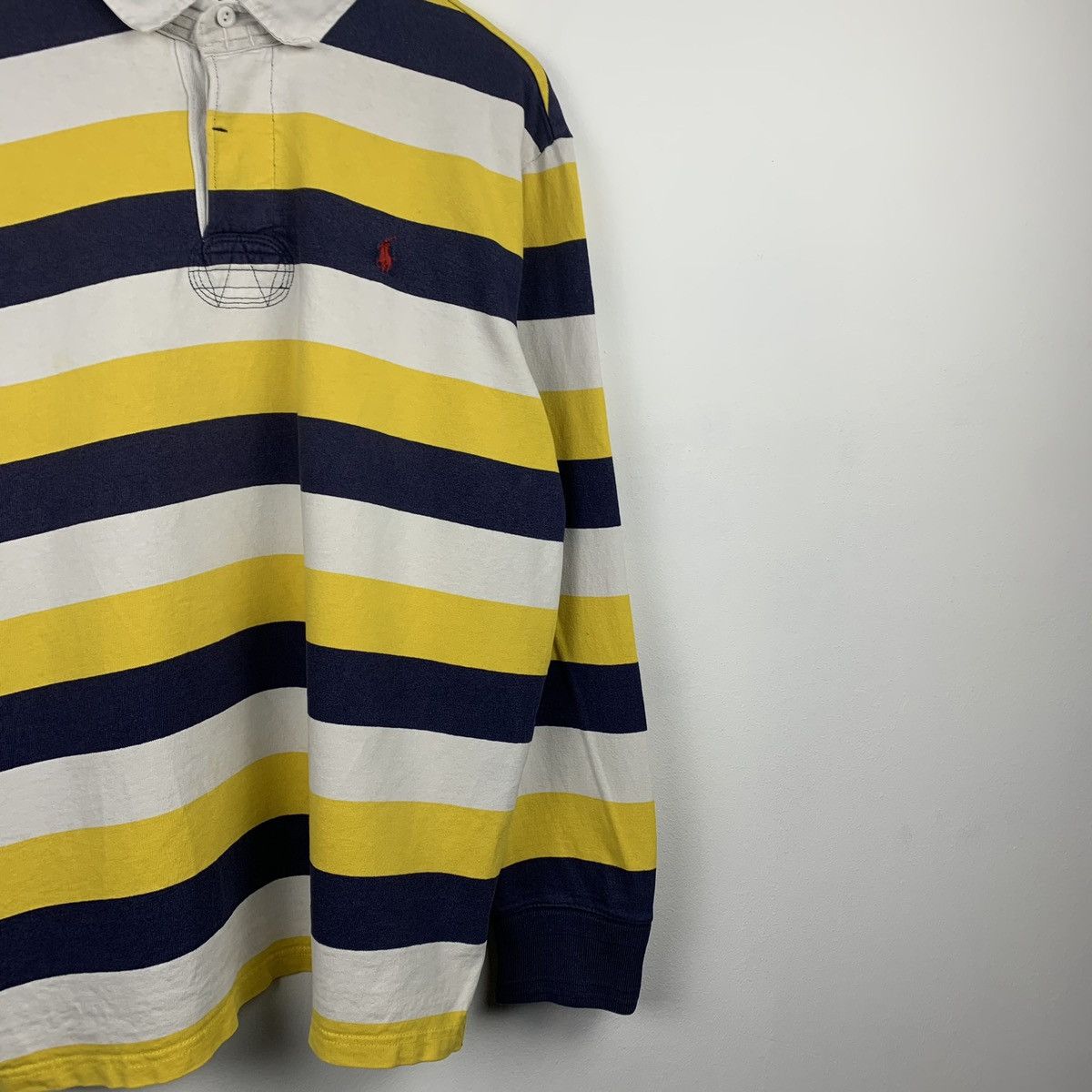 Polo Ralph Lauren Vintage Polo Ralph Lauren Striped Rugby Shirt Long Sleeve Size US XL / EU 56 / 4 - 5 Thumbnail