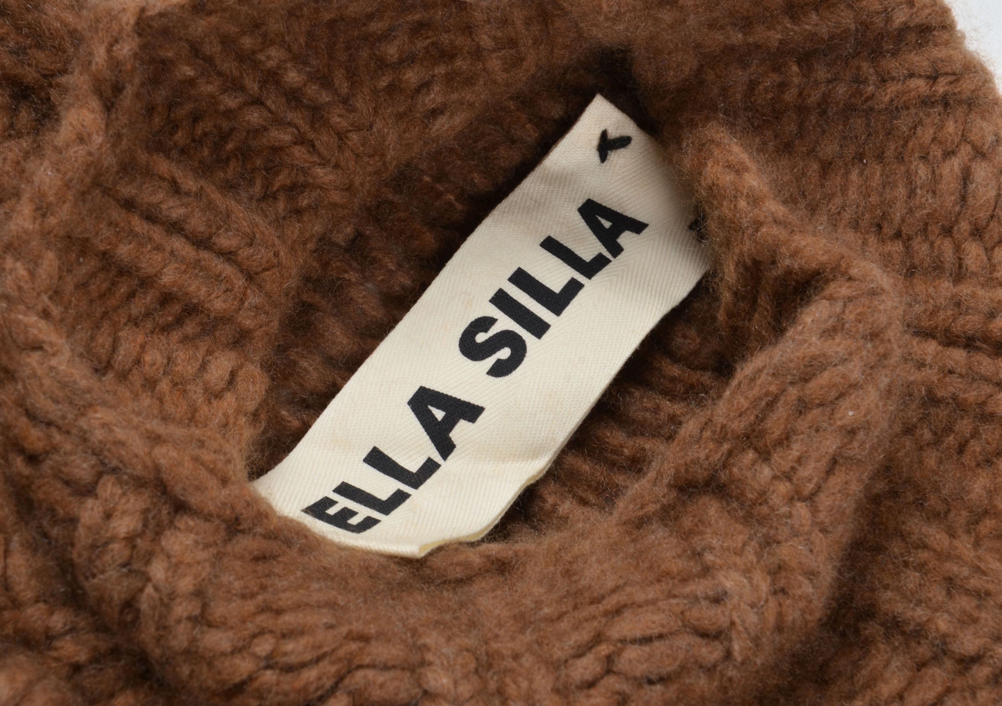 Other Ella Silla 100% Cashmere Turtle Neck Chunky Knit Sweater Size S / US 4 / IT 40 - 8 Thumbnail