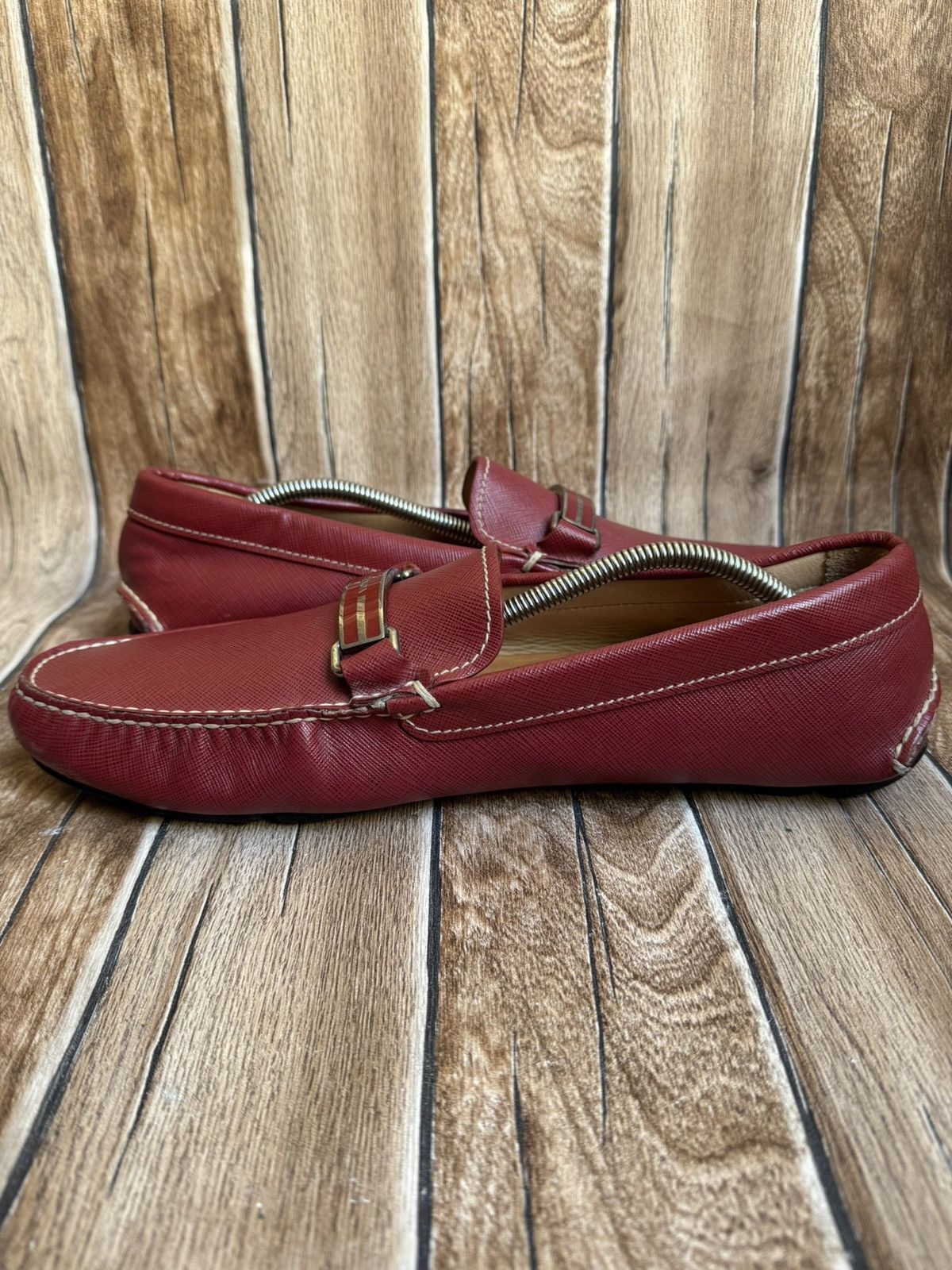 Prada logo leather loafers Size US 10 / EU 43 - 8 Thumbnail