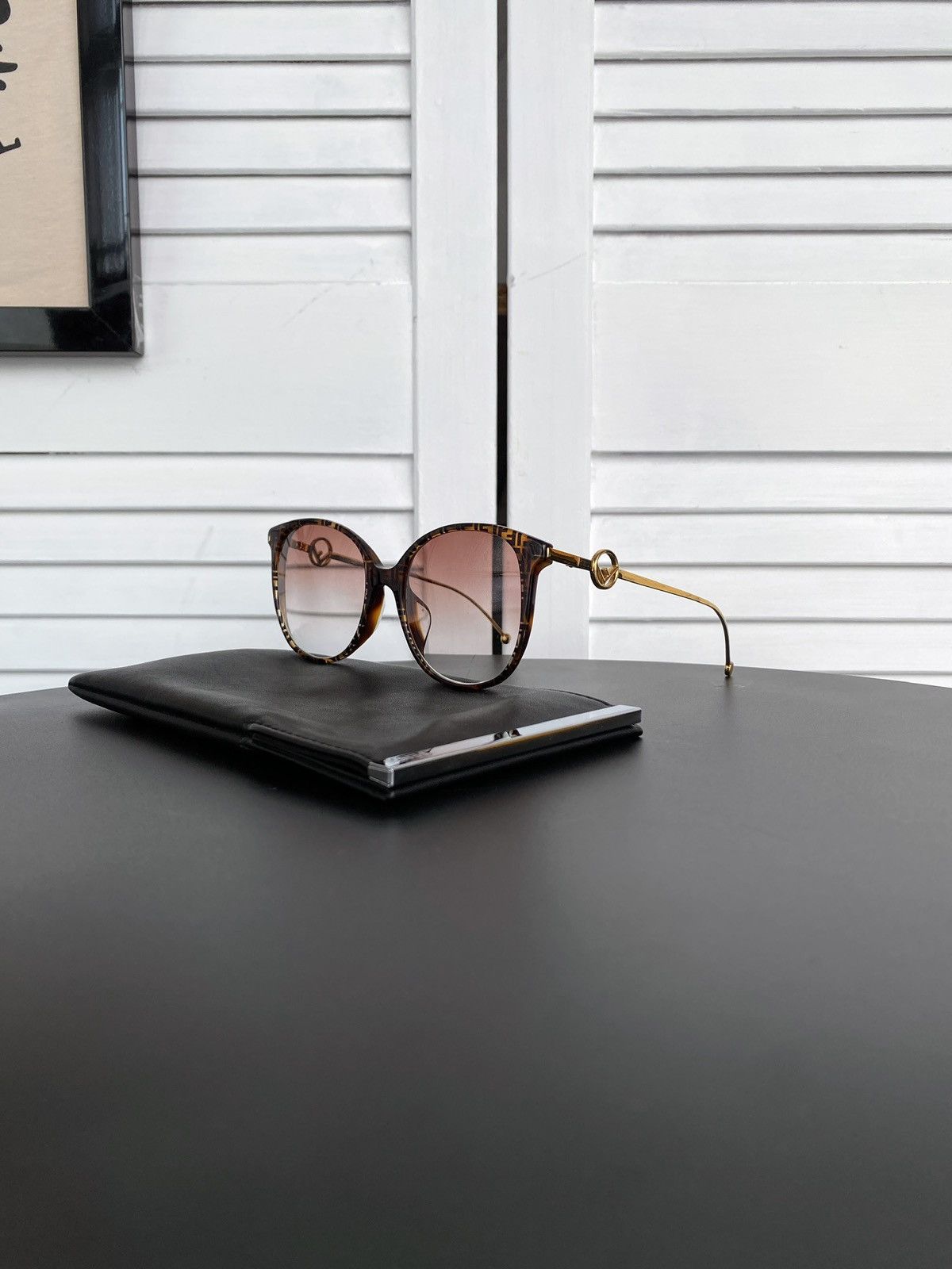Fendi Fendi Eyeglasses Dark Havana FF0425/F086 140 Optical Glasses Size ONE SIZE - 16 Thumbnail