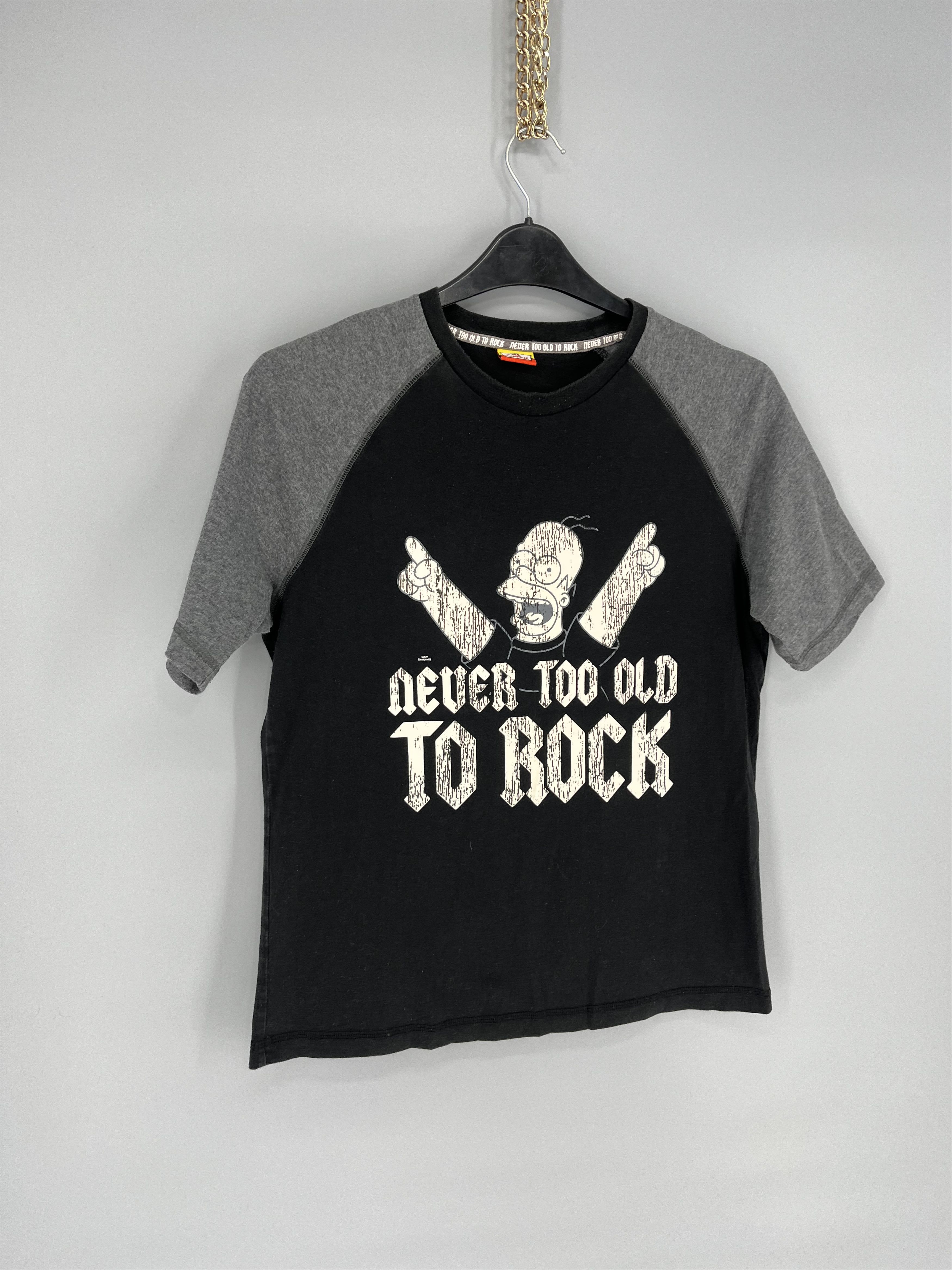 The Simpsons Vintage Y2K The Simpsons Never Too To Rock 2006 Size US M / EU 48-50 / 2 - 2 Thumbnail