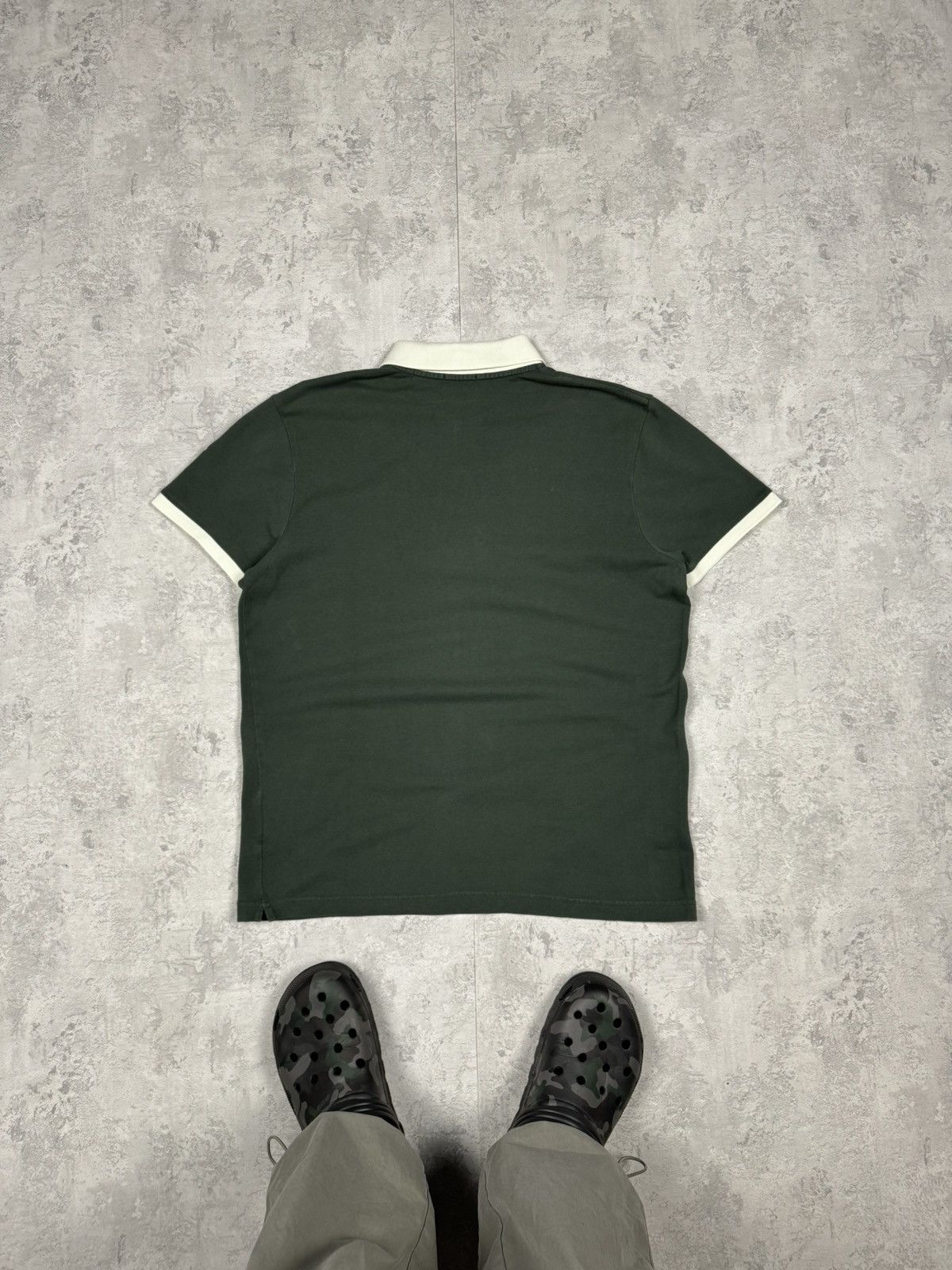 Moncler Moncler Polo T-shirt Green Size XL Size US XL / EU 56 / 4 - 8 Thumbnail