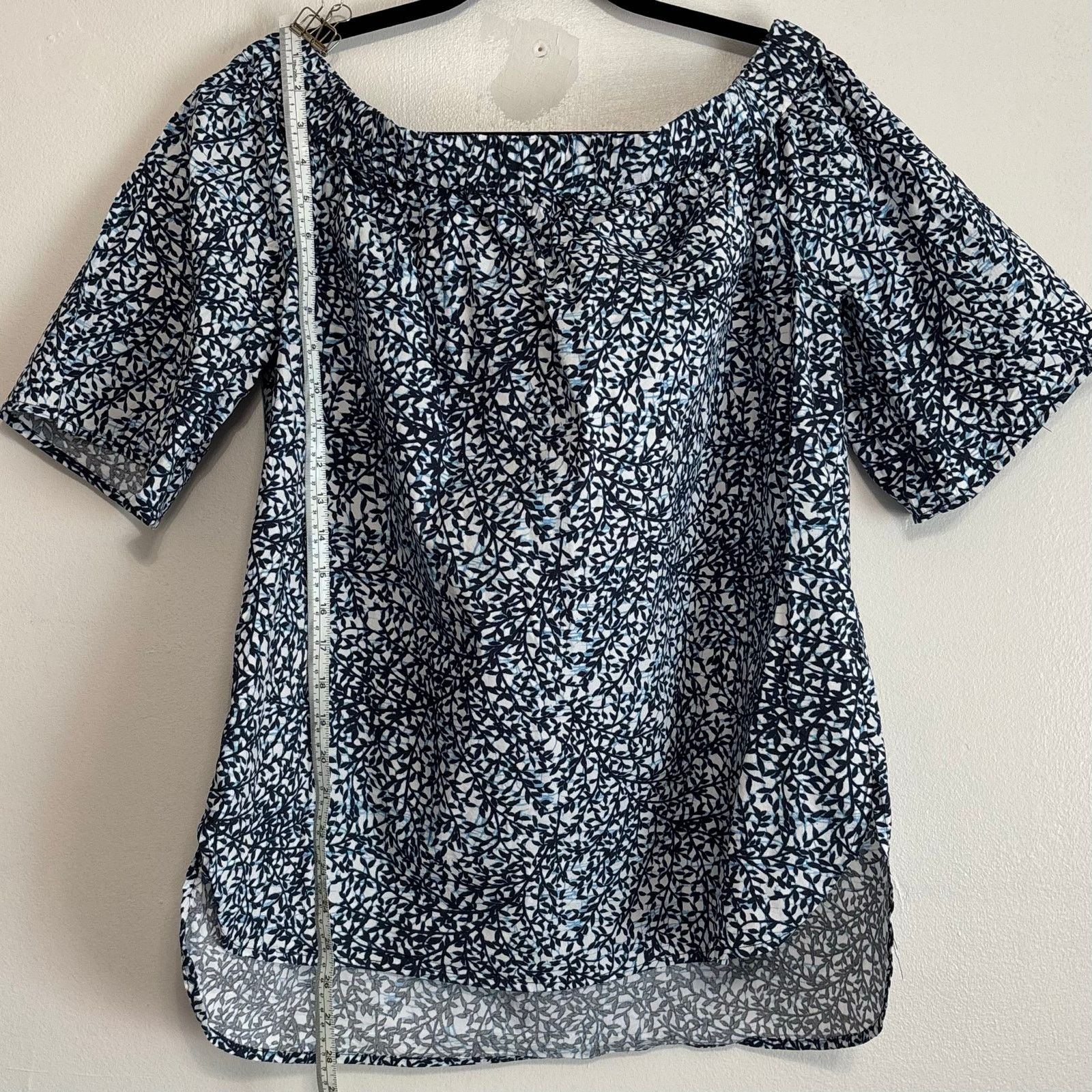 Michael Kors MICHAEL Michael Kors Leaf Print Off-Shoulder Blouse XL Size XL / US 12-14 / IT 48-50 - 3 Thumbnail