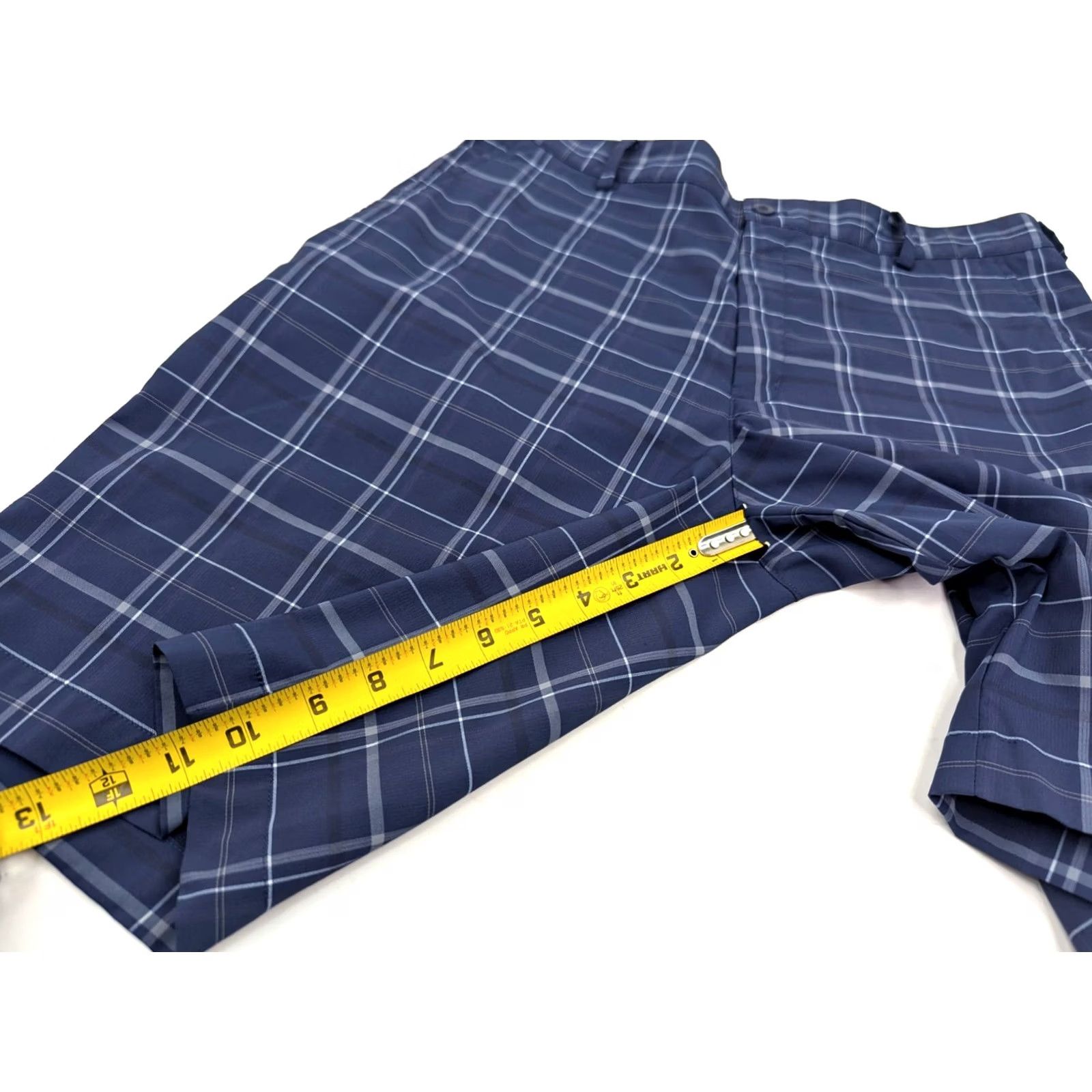 Nike Nike Golf Dri-Fit Blue Plaid Shorts Men M Bermuda Preppy 388782-419) Size US 31 - 3 Thumbnail