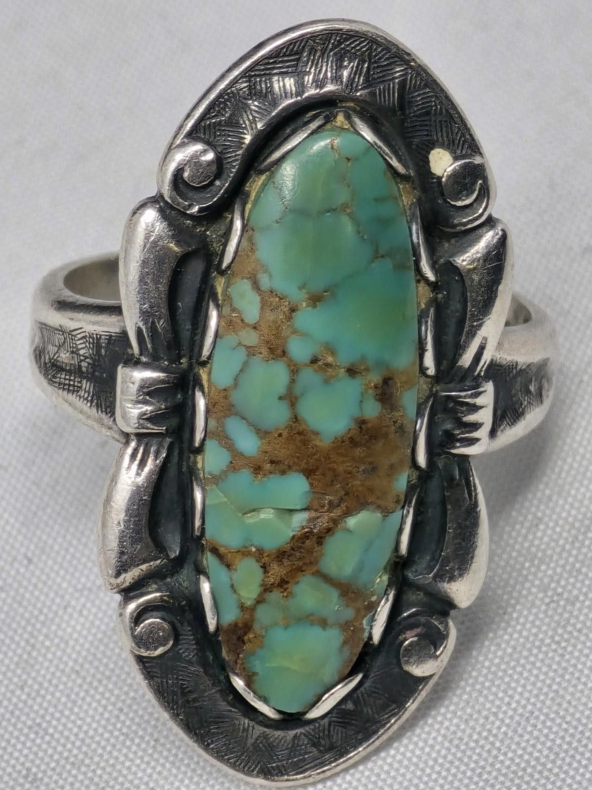 Billionaire Boys Club Vtg Bells Trading Post Sterling Silver Turquoise Ring Size 6 Size ONE SIZE - 3 Thumbnail