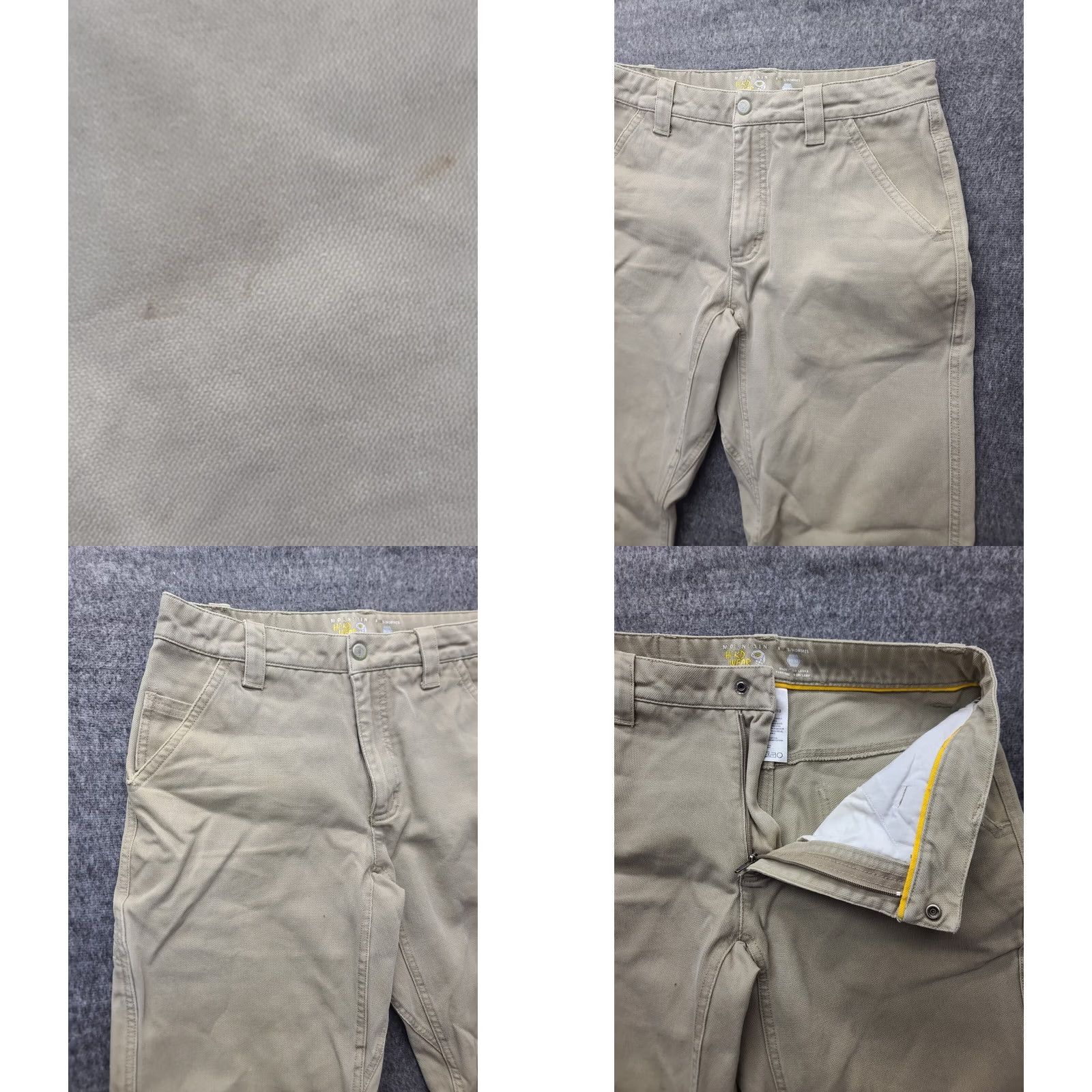 Mountain Hardwear Mountain Hardwear Jeans Mens 30x32 Regular Fit Straight Leg Canvas Workwear Beige Cotton Canvas 5-Pocket Inseam 32 Modern Straight Mens Jeans Size US 30 / EU 46 - 8 Thumbnail