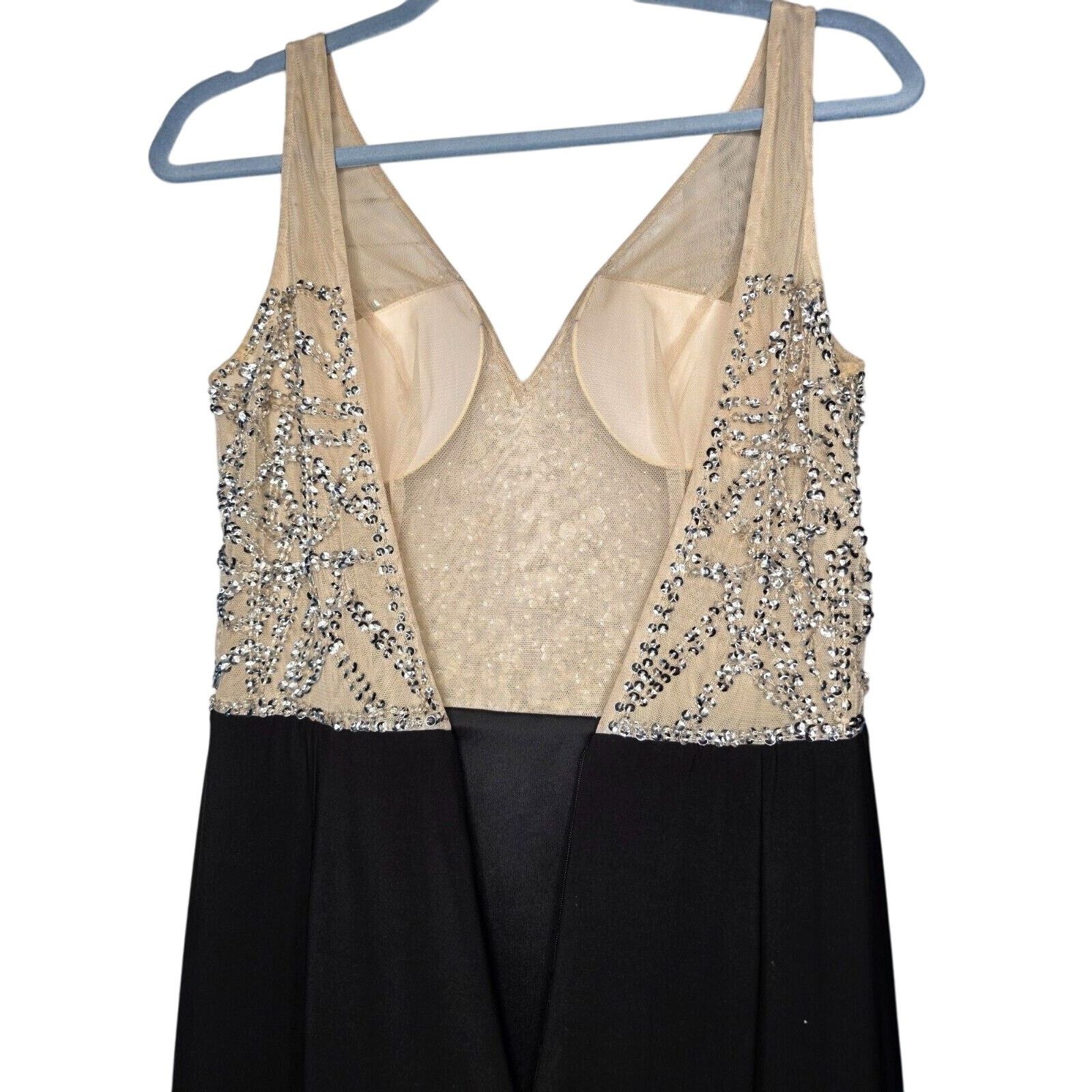 Adrianna Papell Adrianna Papell Beaded Gown V-Neck Sleeveless Dress Size 6 Size M / US 6-8 / IT 42-44 - 16 Thumbnail