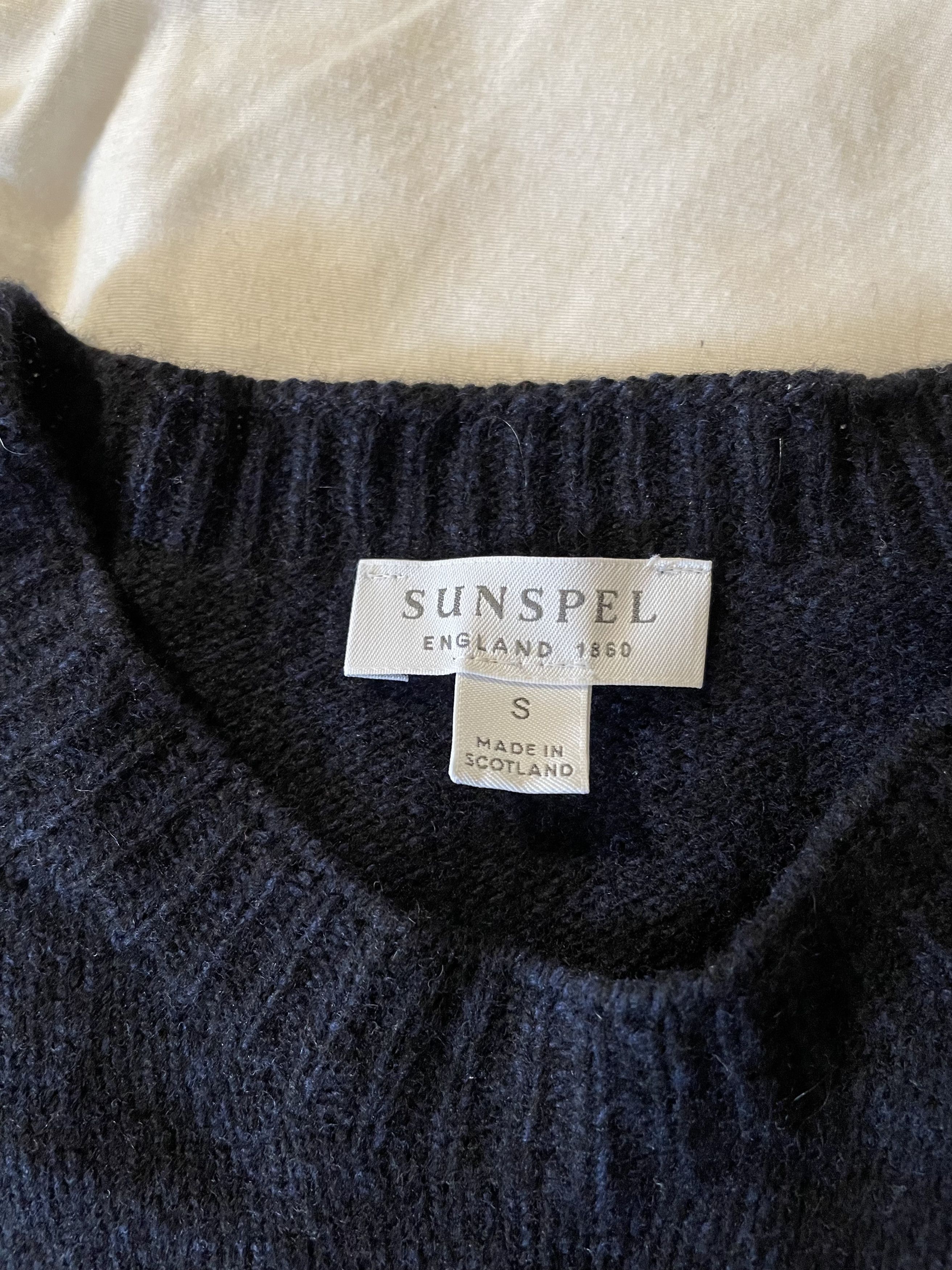 Sunspel Lambswool Crewneck Jumper Size US S / EU 44-46 / 1 - 3 Thumbnail