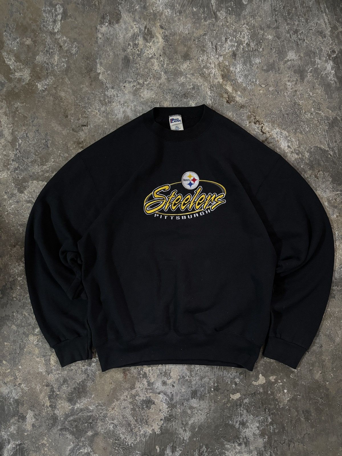 Pro Player Steelers Pittsburgh vintage black boxy crewneck Size US XL / EU 56 / 4 - 1 Thumbnail