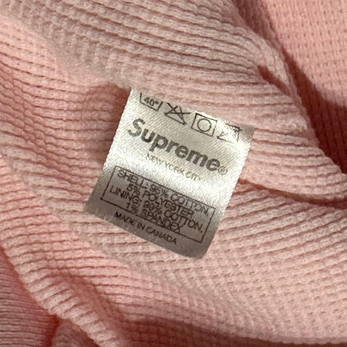 Supreme SUPREME 00s ARC LOGO THERMAL ZIPUP HOODIE PINK XL Size US XL / EU 56 / 4 - 6 Thumbnail