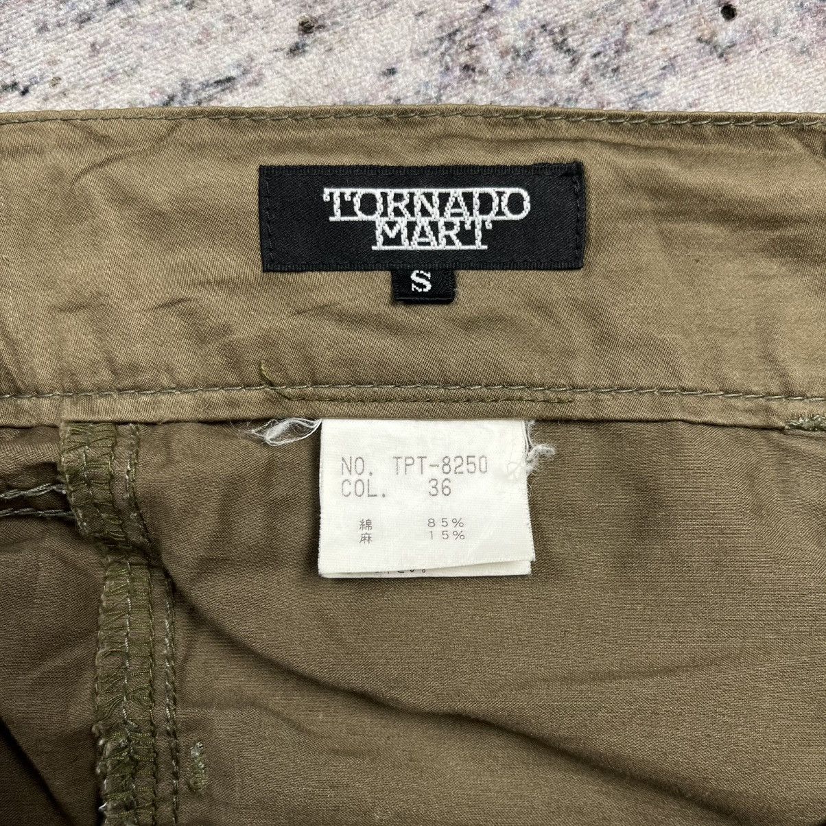 14th Addiction × Le Grande Bleu (L.G.B.) × Tornado Mart Tornado Mart boot cut multi pocket cargo pants vkei style Size US 29 - 7 Thumbnail