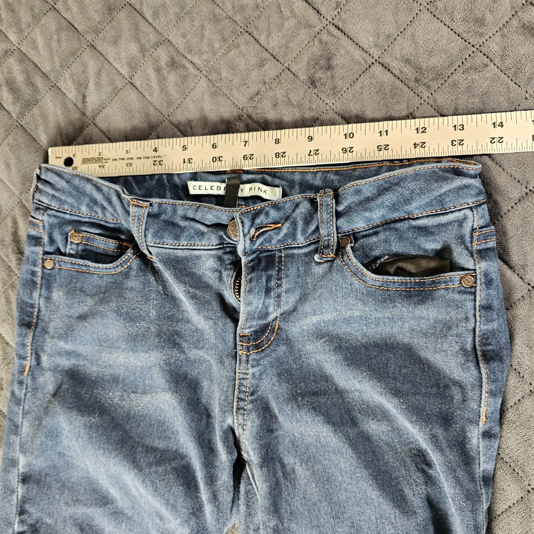 Vintage Celebrity Pink Women's Mid-Rise Skinny Jeggings Ankle Jeans Size 5 / 27 Size 27" / US 4 / IT 40 - 5 Thumbnail