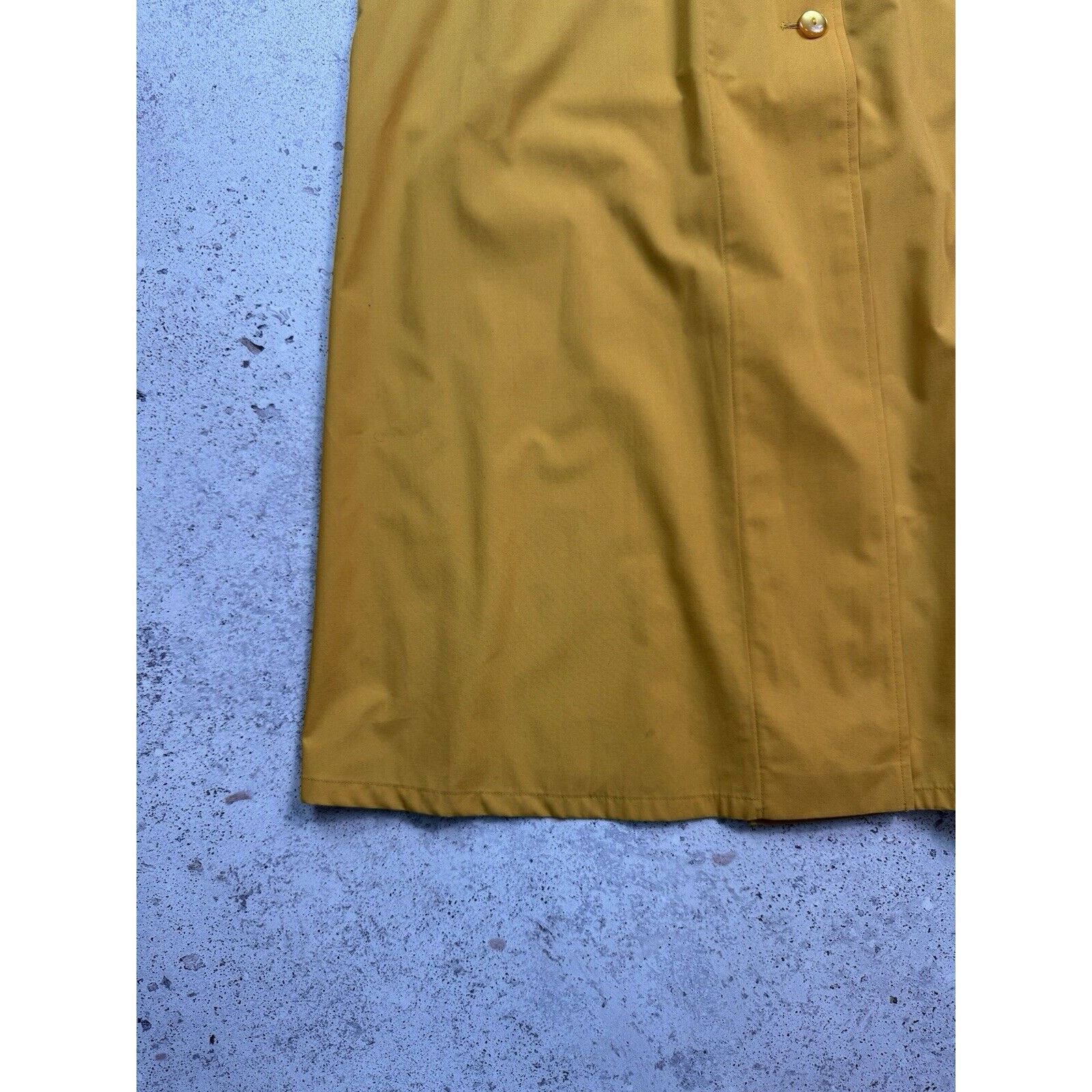 Vintage Vintage 90s 80s Christian Aujard Yellow Trench Coat Size 38 Size M / US 6-8 / IT 42-44 - 10 Thumbnail