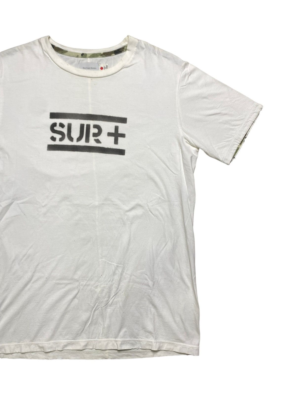 Vintage VINTAGE HERITAGE STONE JAPANESE BRAND SUR+ SPELLOUT TEE Size US M / EU 48-50 / 2 - 3 Thumbnail