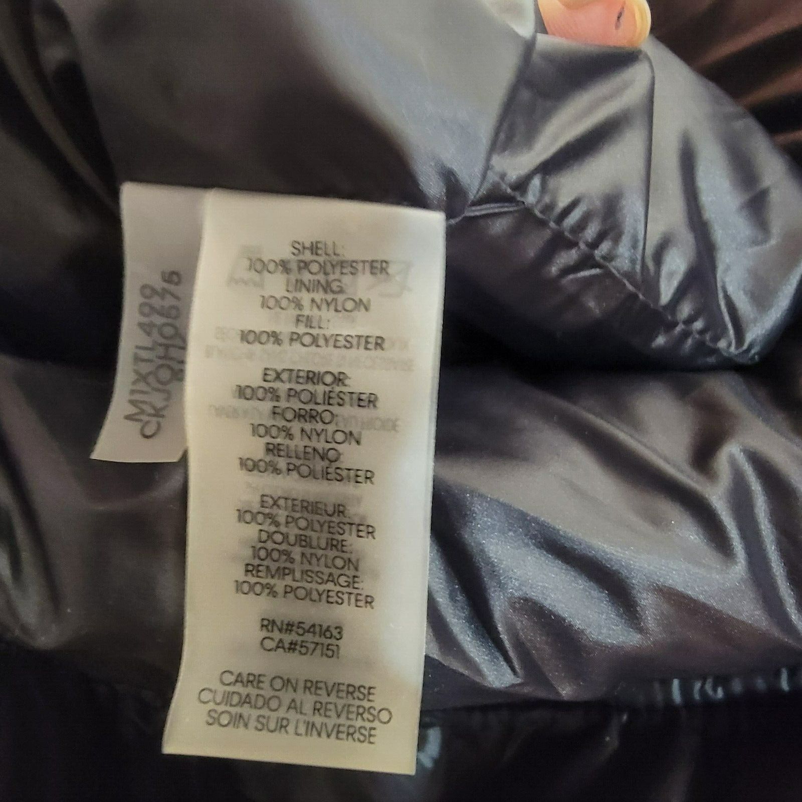 Calvin Klein ⭐Calvin Klein Size L Men’s Metallic Black Quilted Hooded Puf Size US L / EU 52-54 / 3 - 6 Thumbnail