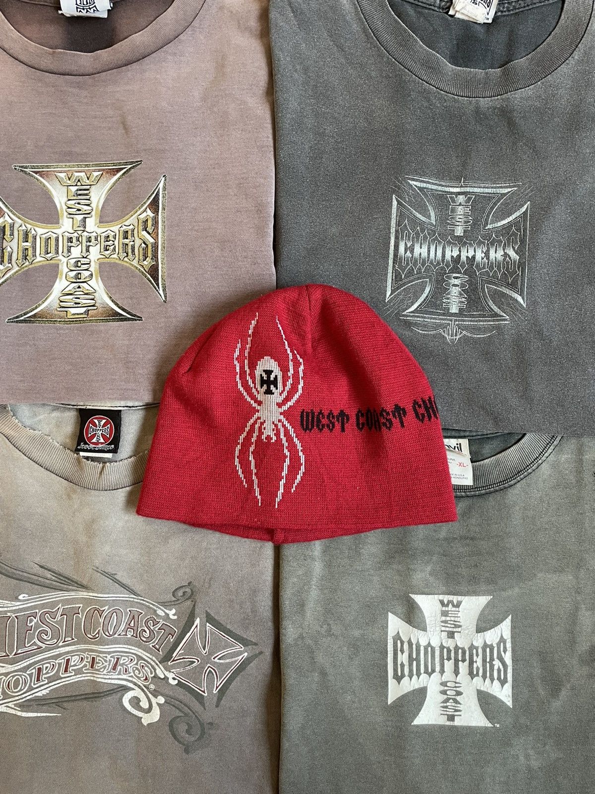 West Coast Choppers Vintage West Coast Choppers Beanie WCC Spider 🕷️ Size ONE SIZE - 1 Thumbnail