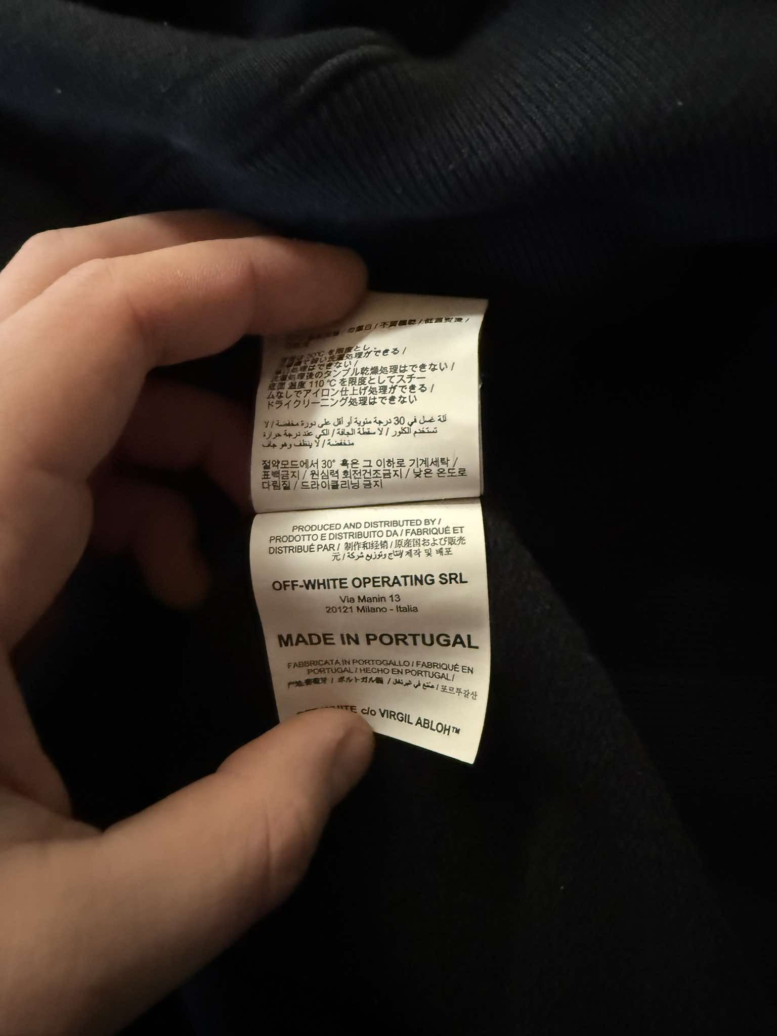 Off-White Off-White Hoodie with Tape Design Boxy Size US M / EU 48-50 / 2 - 6 Thumbnail