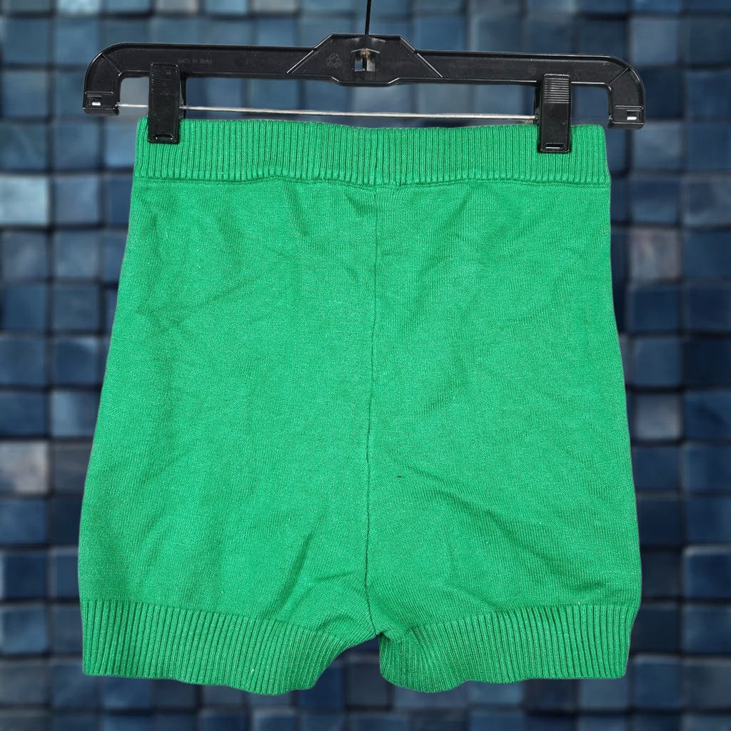 Vintage HIGH Princess Polly Green Selba Sweater Pull On High Rise Shorts XS/S Womens Regular Green solid 90s theme? Size XS / US 0-2 / IT 36-38 - 1 Thumbnail