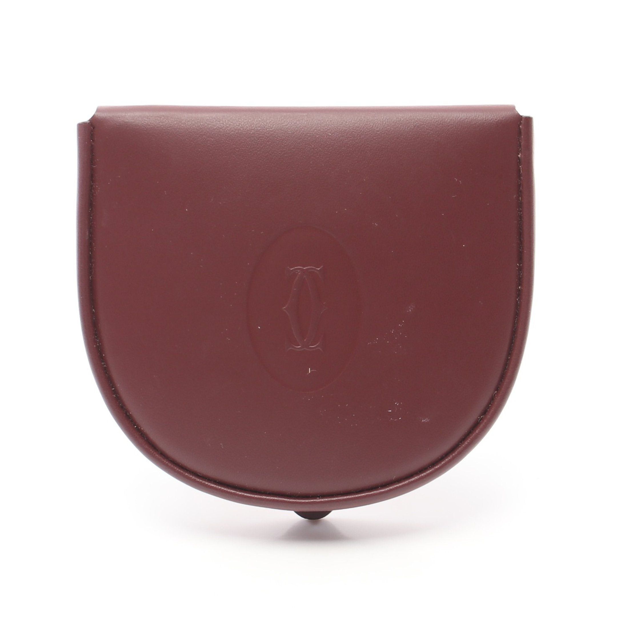 image of Cartier Coin Purse Leather Bordeaux, Women's