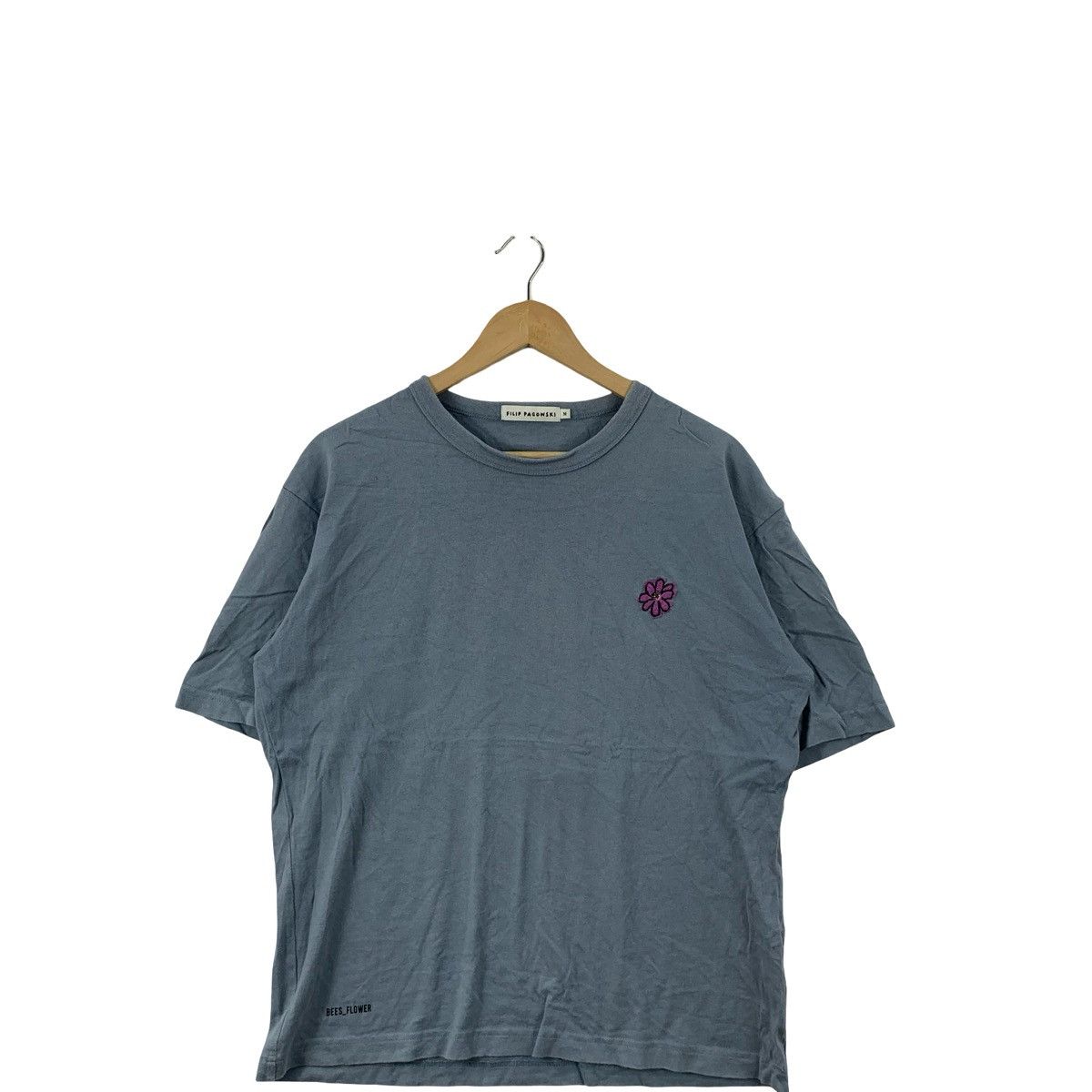 Filippa K Vintage FILIP PAGOWSKI T-Shirt Minimalist Flower Embroidery Size US M / EU 48-50 / 2 - 6 Thumbnail