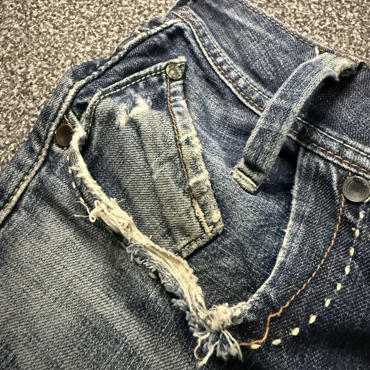 14th Addiction 🔥Archive Distressed Levis Cooper Jeans Size US 30 / EU 46 - 14 Thumbnail